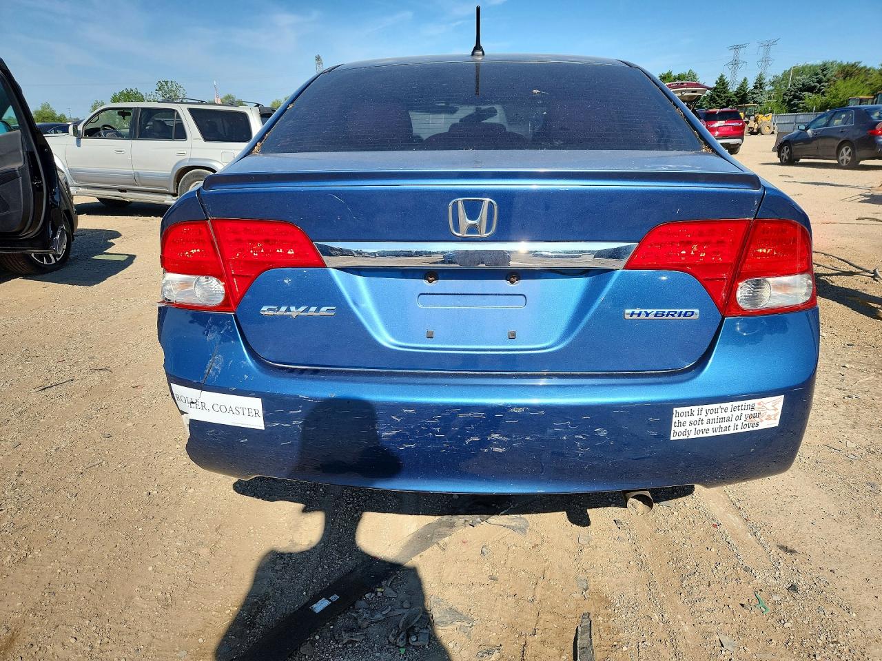 2009 Honda Civic Hybrid Blue vin: JHMFA36279S011949