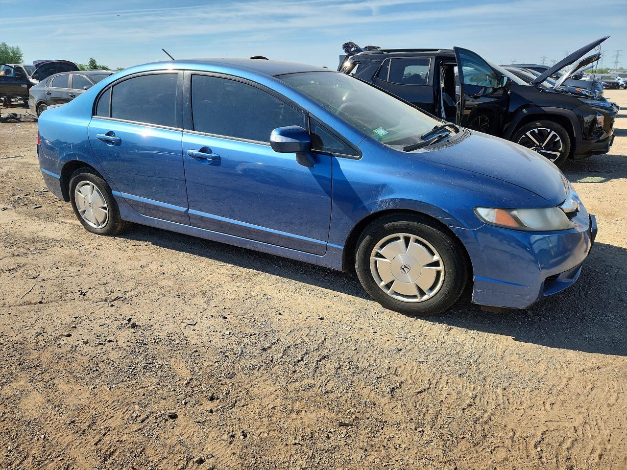 2009 Honda Civic Hybrid Blue vin: JHMFA36279S011949