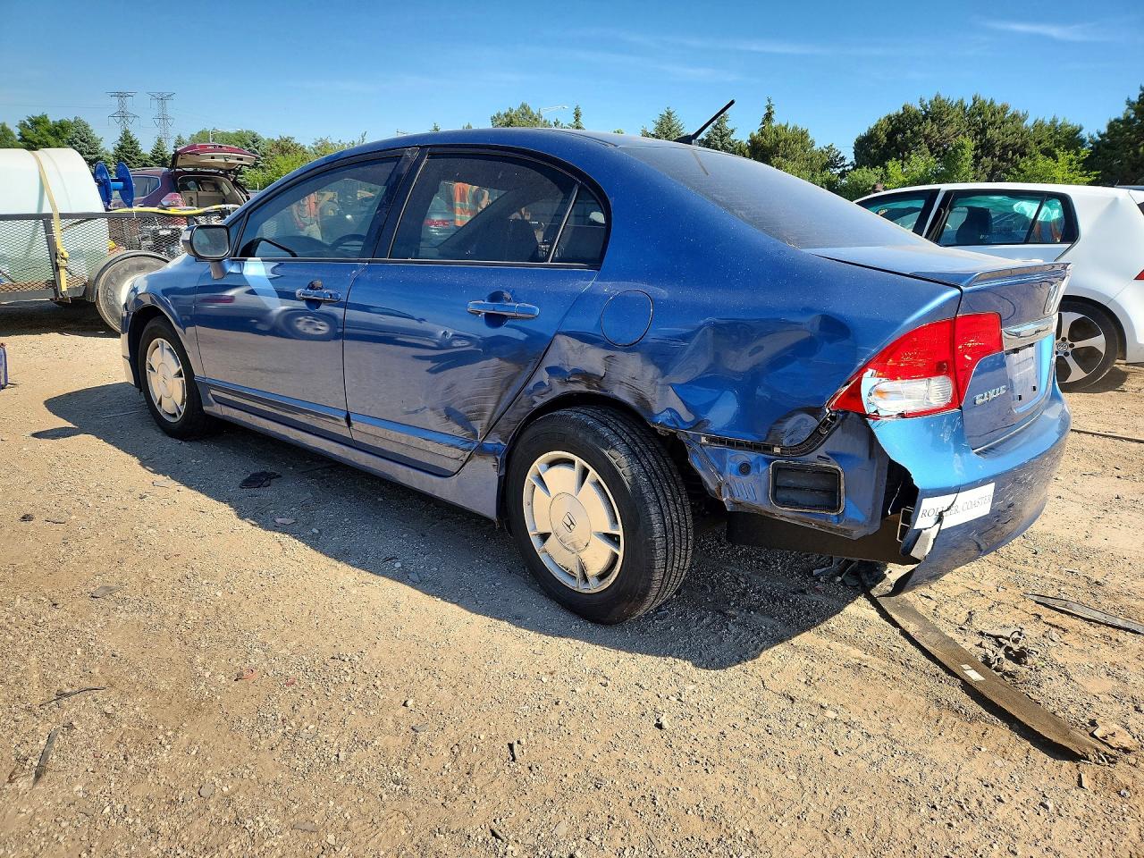 2009 Honda Civic Hybrid Blue vin: JHMFA36279S011949