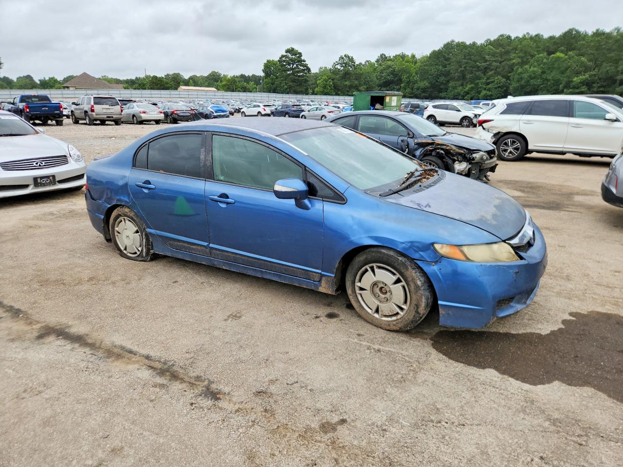 2009 Honda Civic Hybrid Blue vin: JHMFA36279S015824