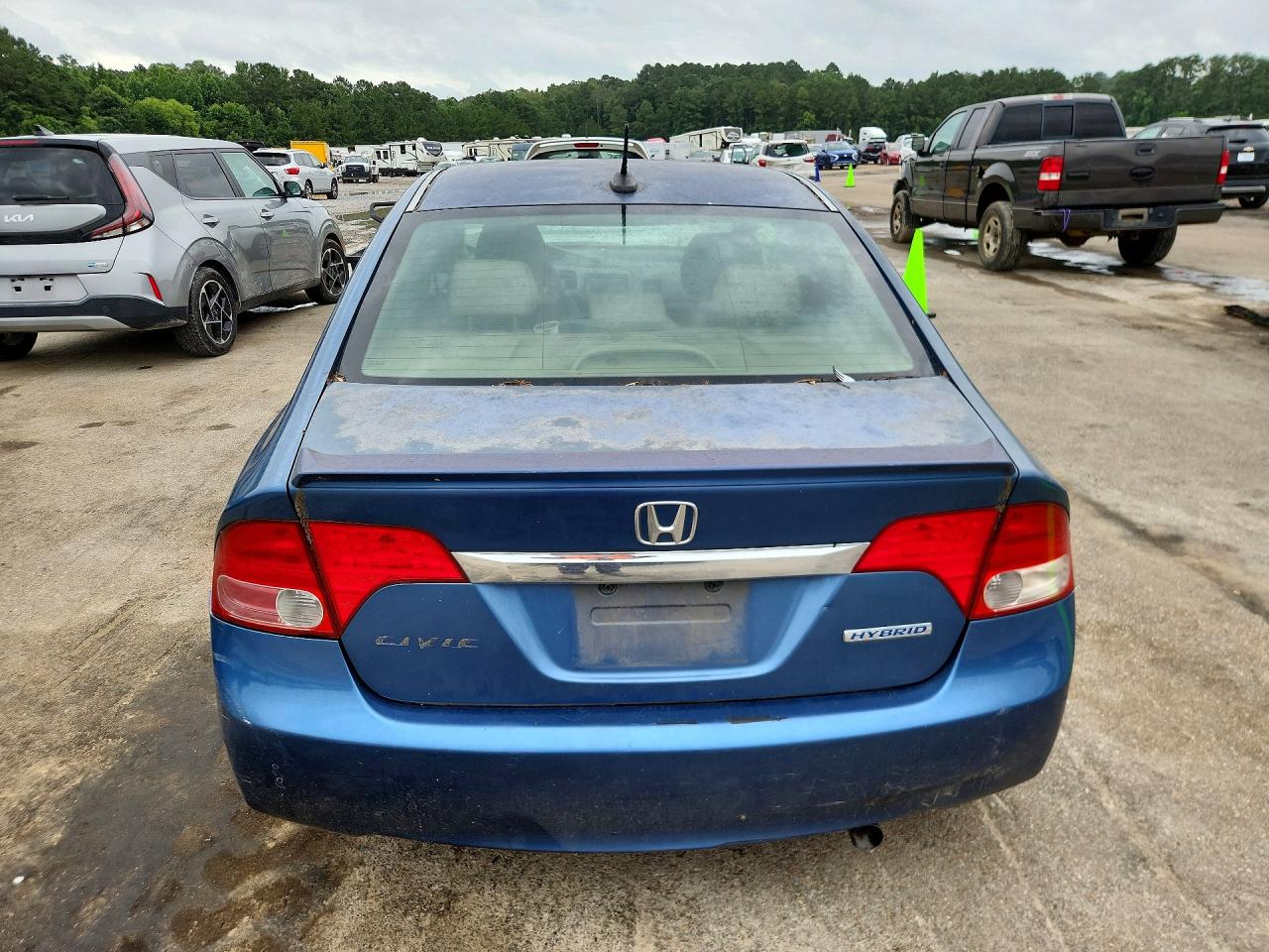 2009 Honda Civic Hybrid Blue vin: JHMFA36279S015824