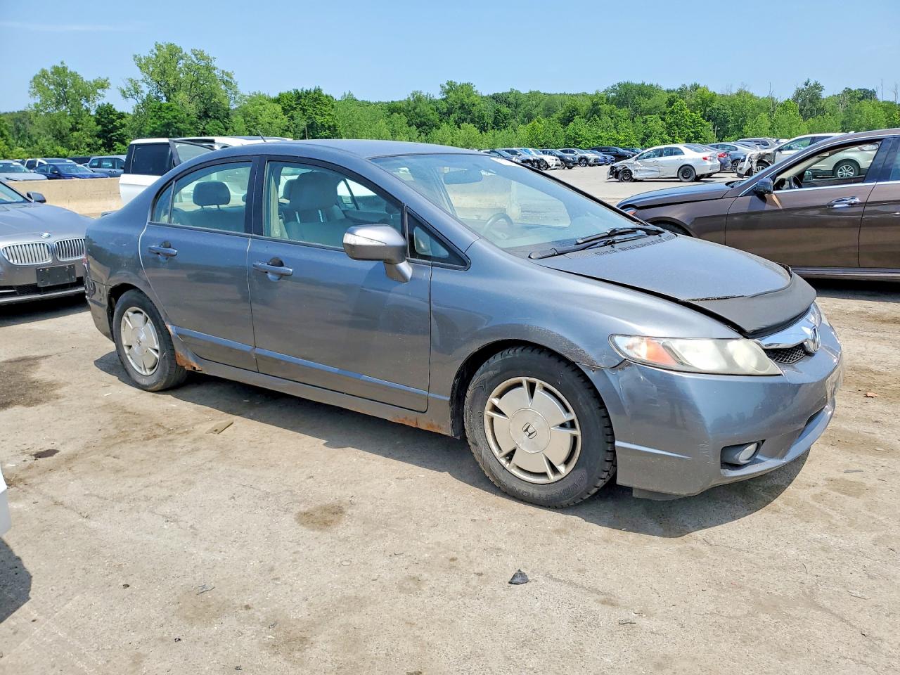 2009 Honda Civic Hybrid Серый vin: JHMFA36279S017198