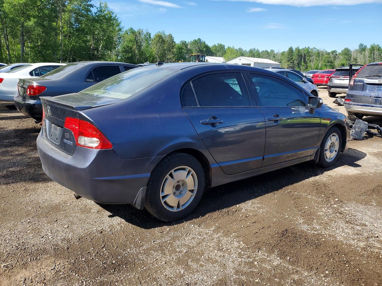 2009 Honda Civic Hybrid Blue vin: JHMFA36279S800487