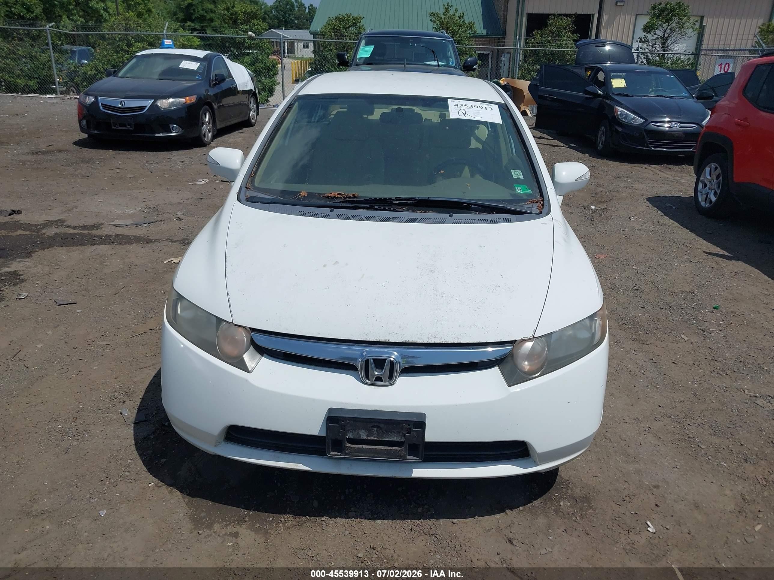 2006 Honda Civic Hybrid   White vin: JHMFA36286S005332