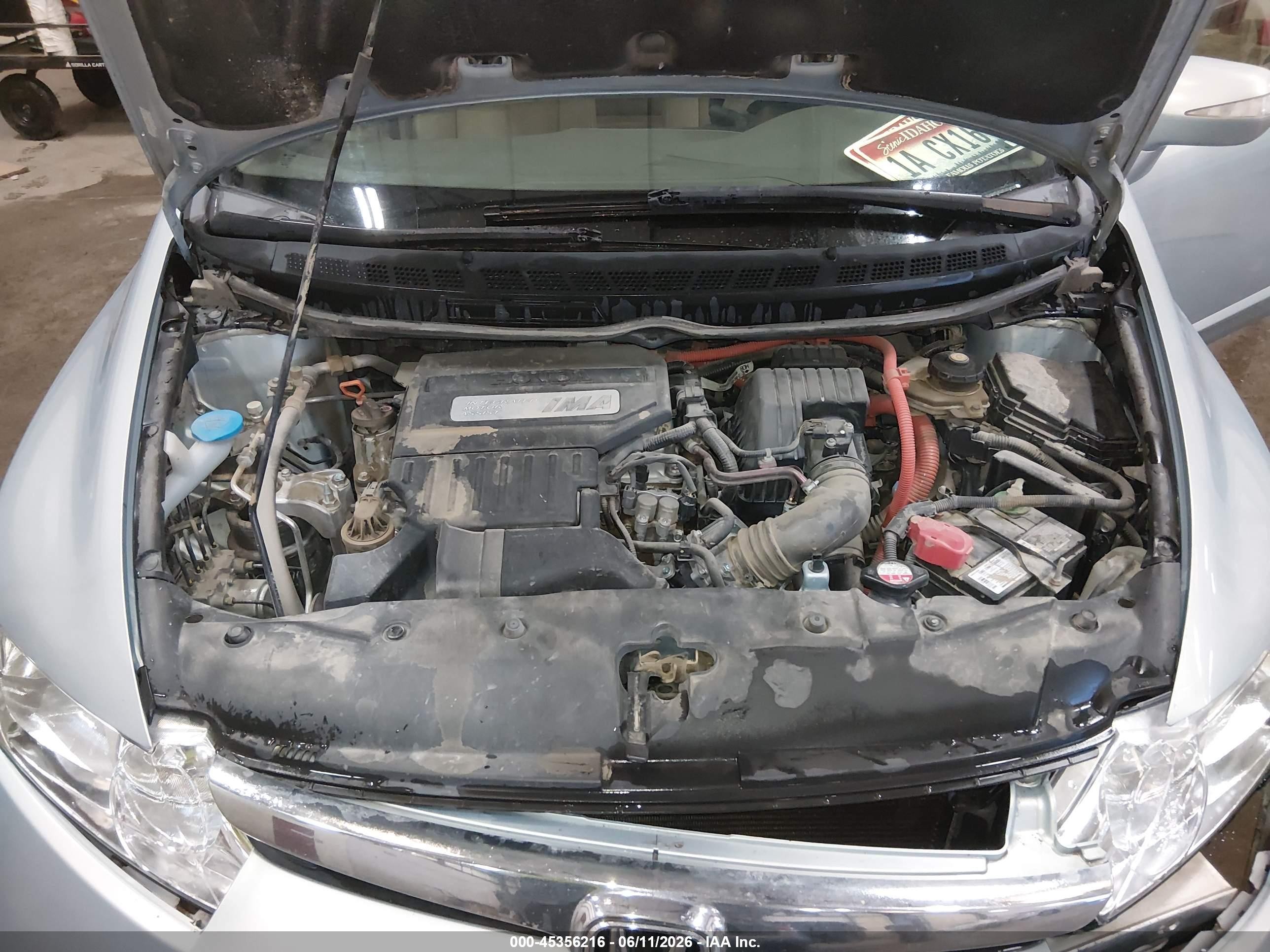 2006 Honda Civic Hybrid Light Blue vin: JHMFA36286S019019