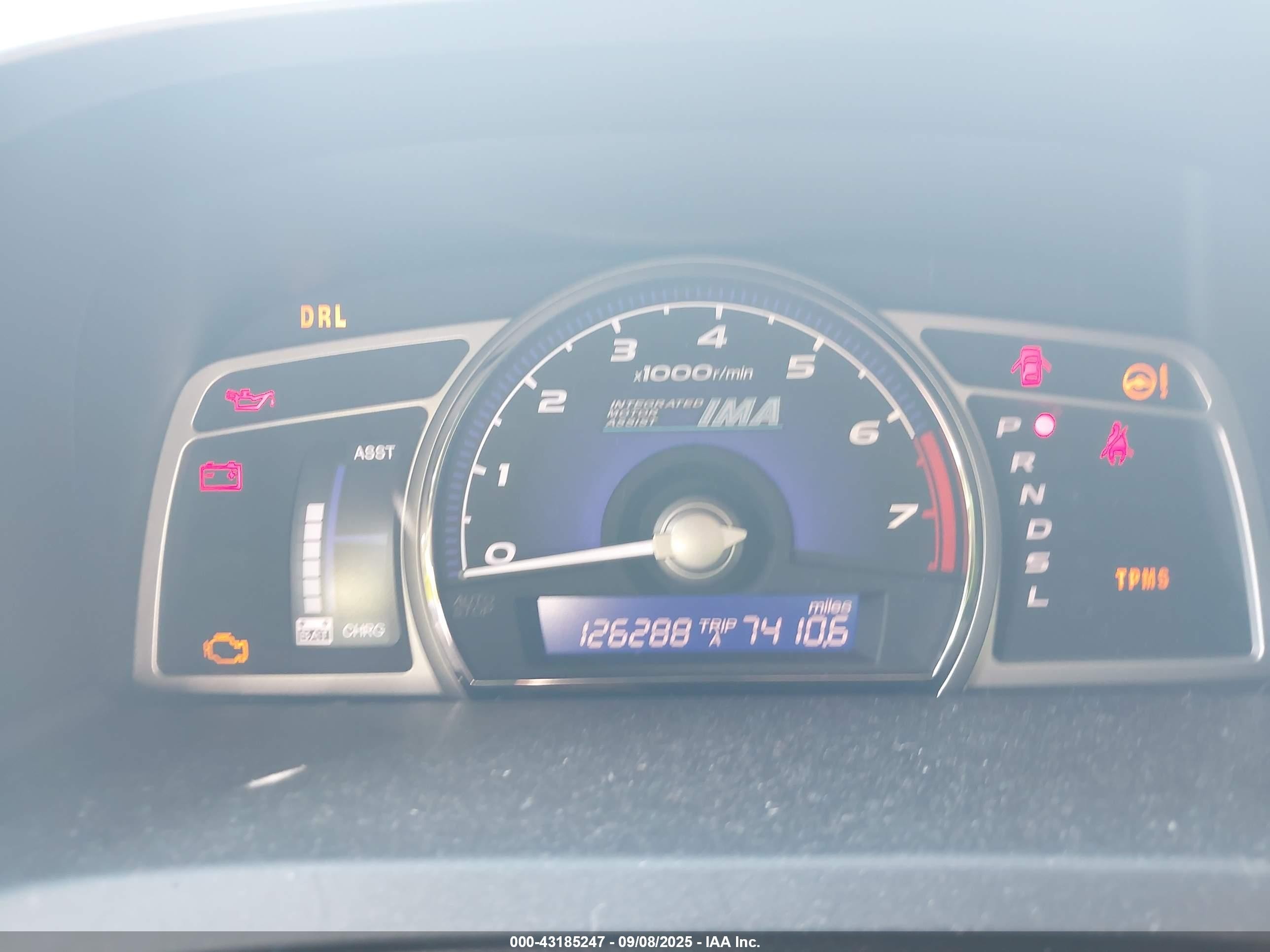 2008 Honda Civic Hybrid   Серебряный vin: JHMFA36288S001350