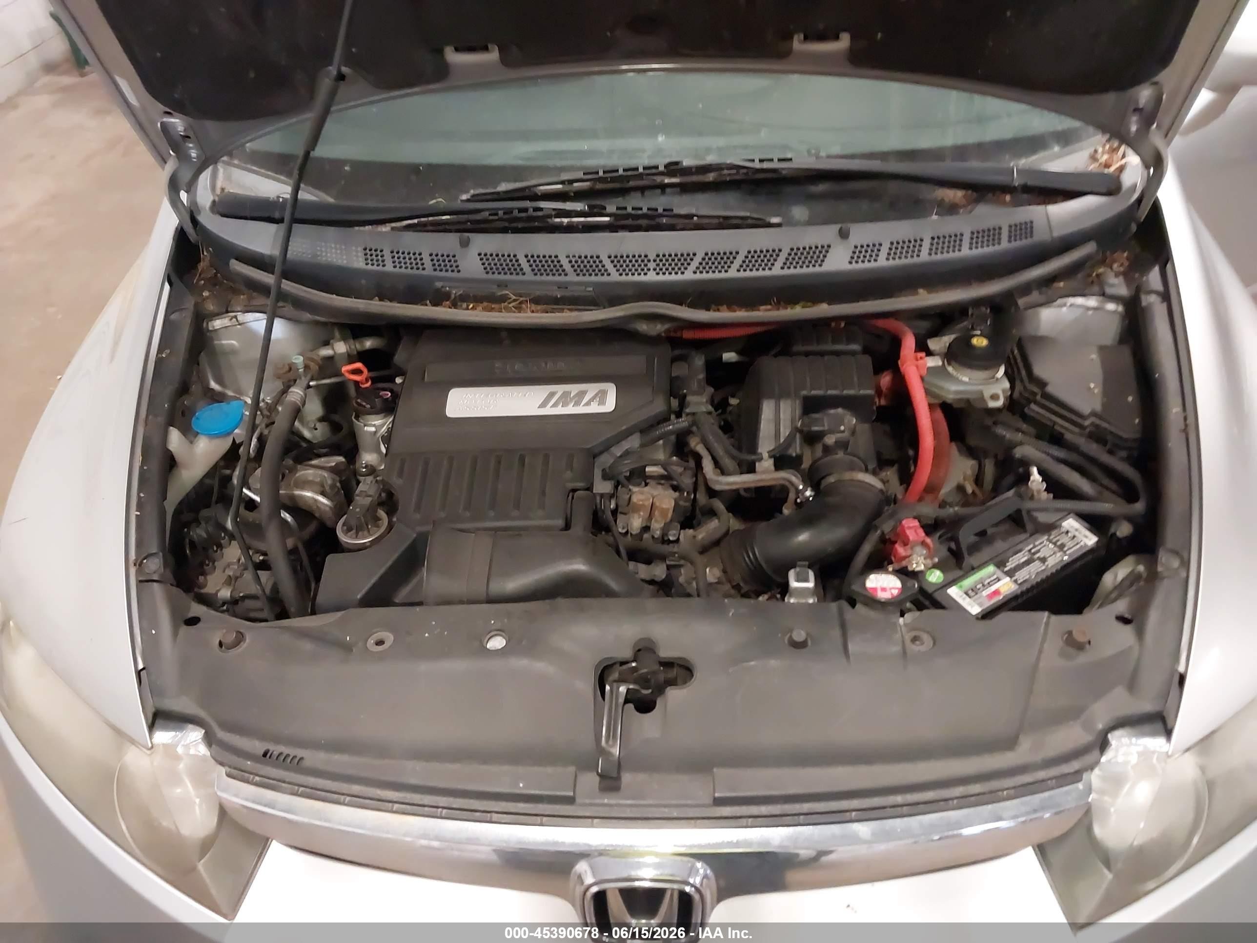 2008 Honda Civic Hybrid Silver vin: JHMFA36288S002756
