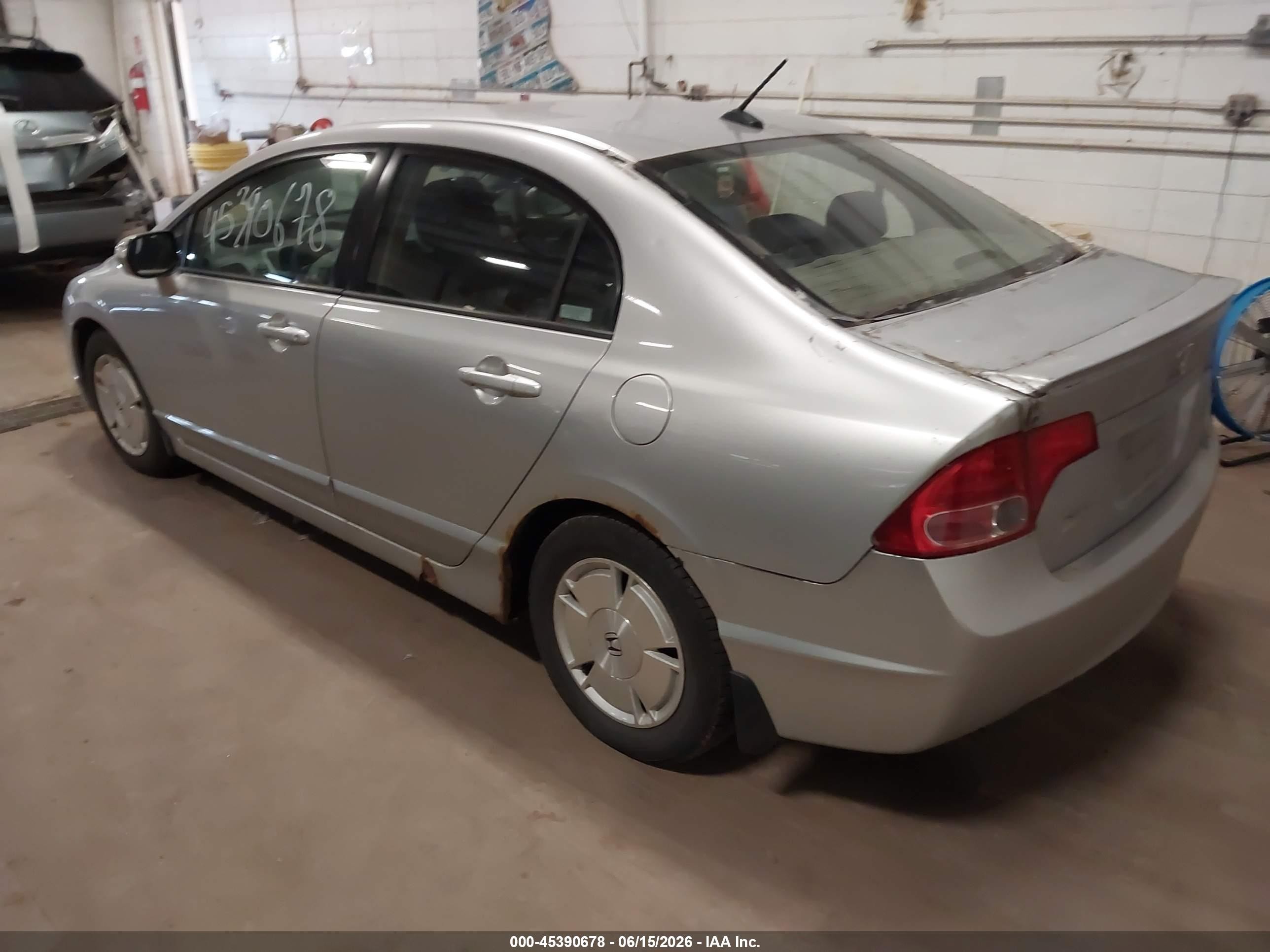 2008 Honda Civic Hybrid Silver vin: JHMFA36288S002756