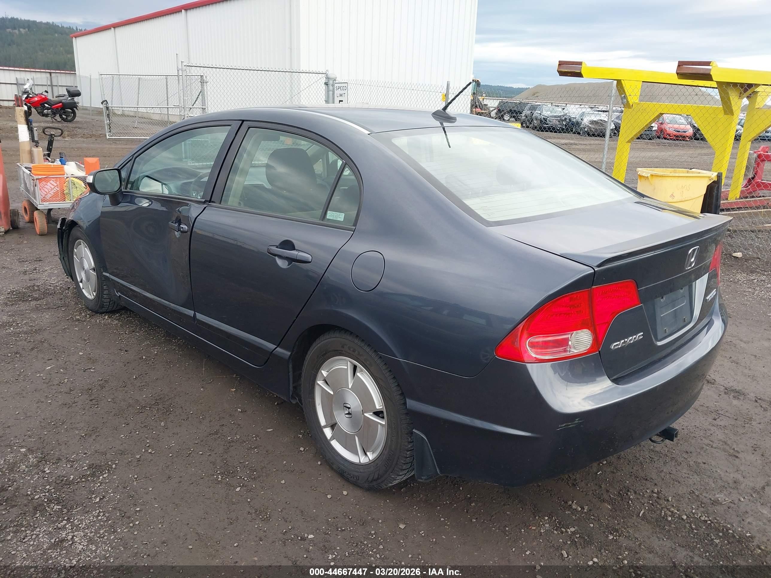 2008 Honda Civic Hybrid   Dark Blue vin: JHMFA36288S003924