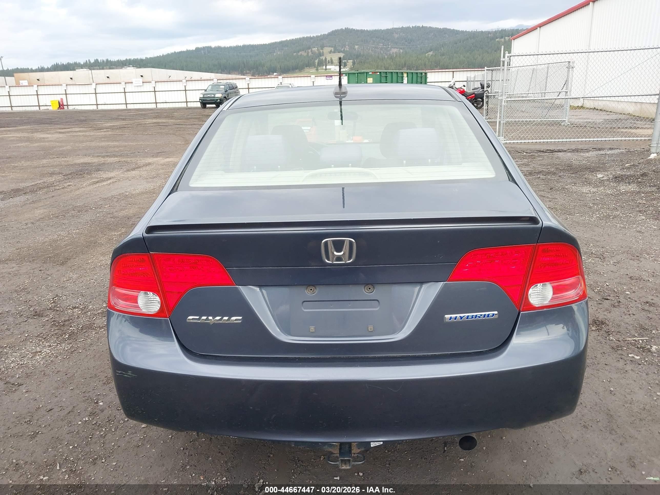 2008 Honda Civic Hybrid   Dark Blue vin: JHMFA36288S003924