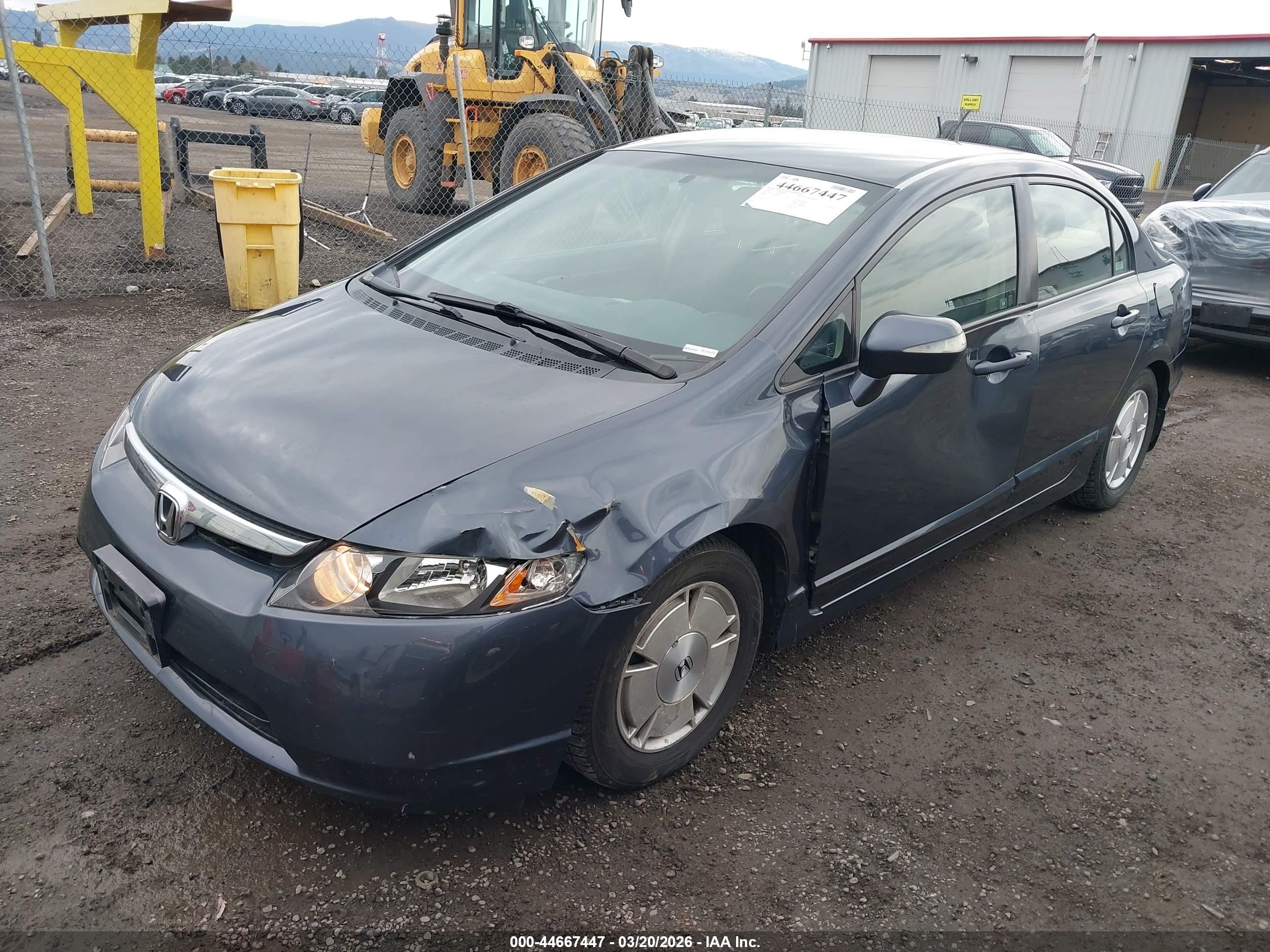 2008 Honda Civic Hybrid   Dark Blue vin: JHMFA36288S003924