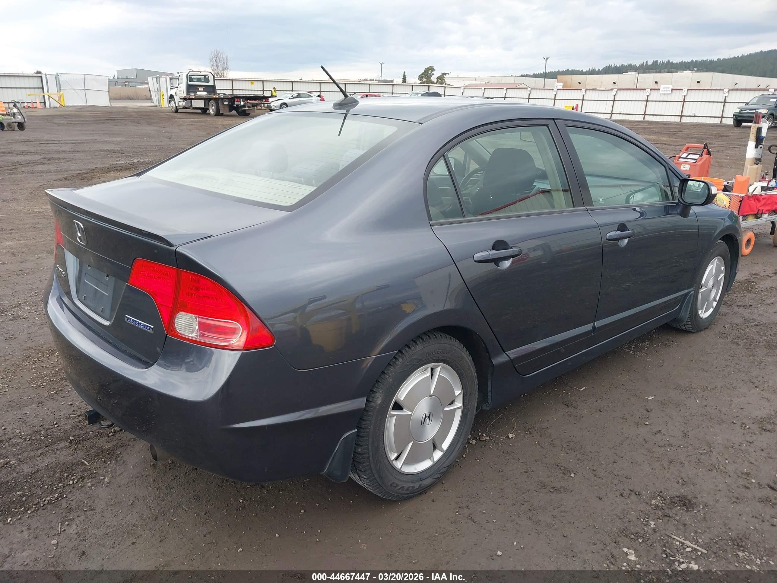 2008 Honda Civic Hybrid   Dark Blue vin: JHMFA36288S003924