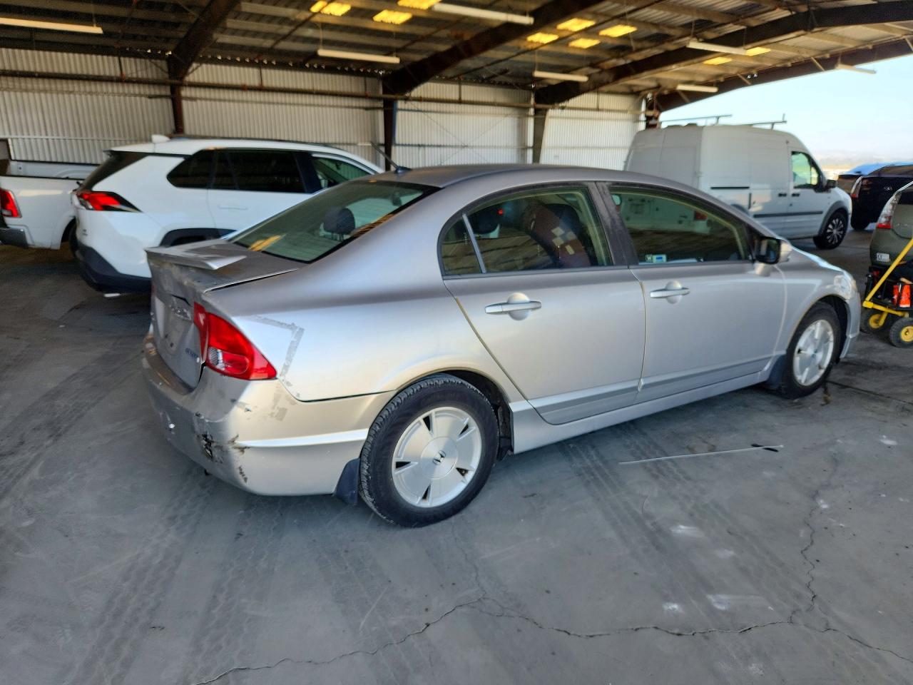 2008 Honda Civic Hybrid Silver vin: JHMFA36288S006595