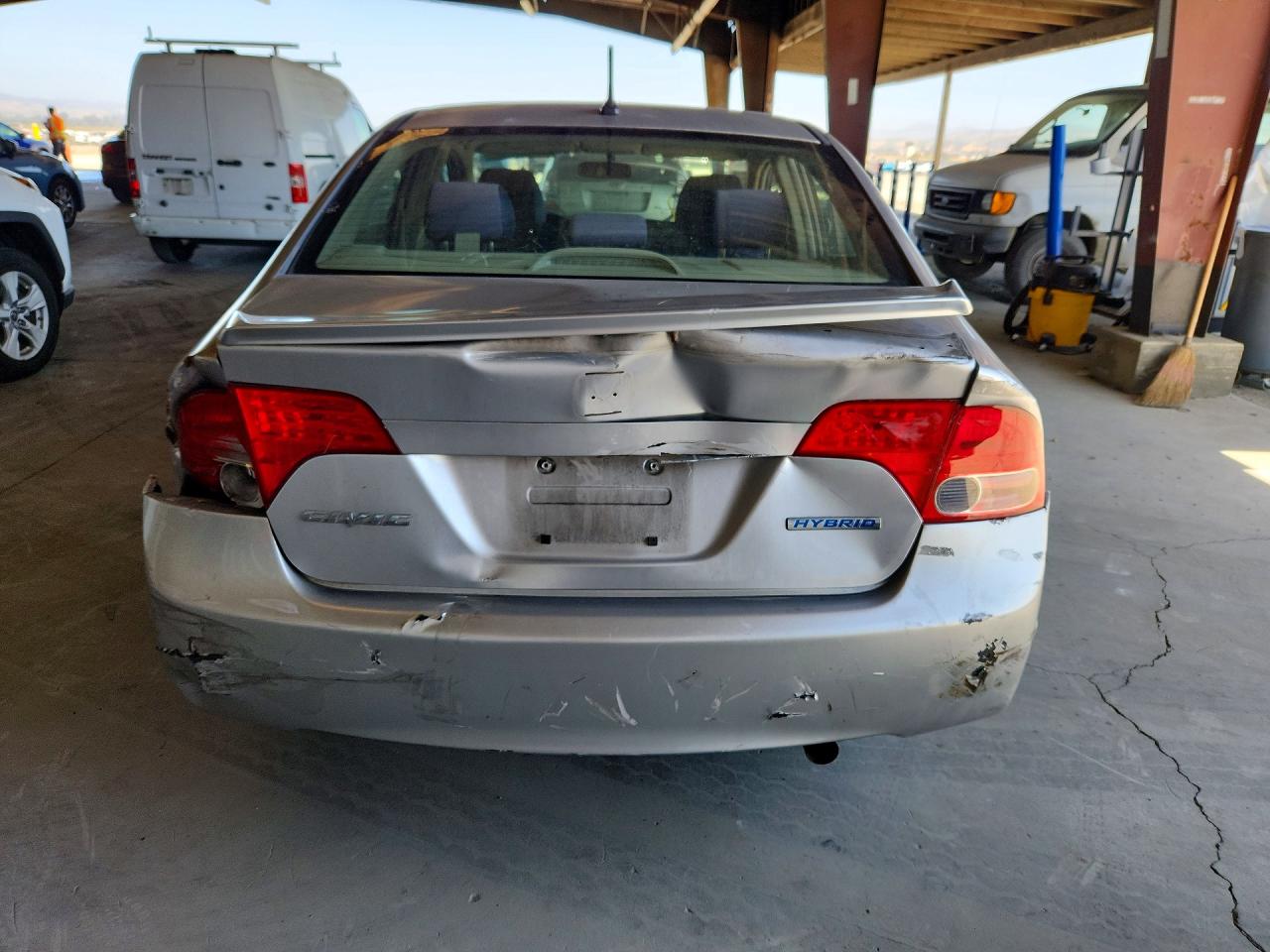 2008 Honda Civic Hybrid Silver vin: JHMFA36288S006595