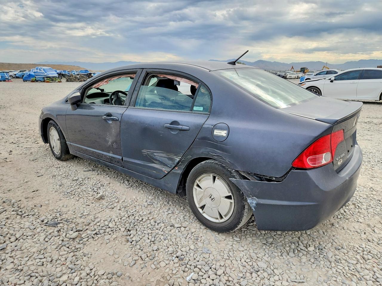 2008 Honda Civic Hybrid Blue vin: JHMFA36288S019184