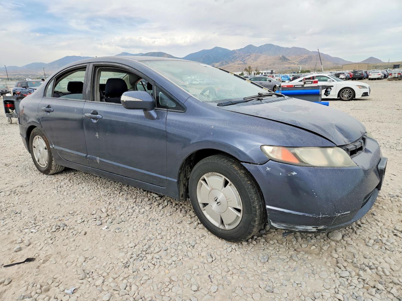 2008 Honda Civic Hybrid Blue vin: JHMFA36288S019184