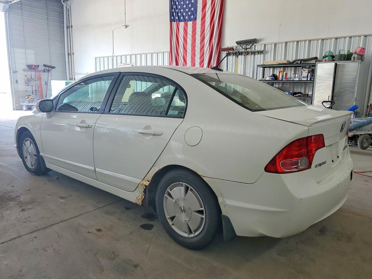 2008 Honda Civic Hybrid White vin: JHMFA36288S021520