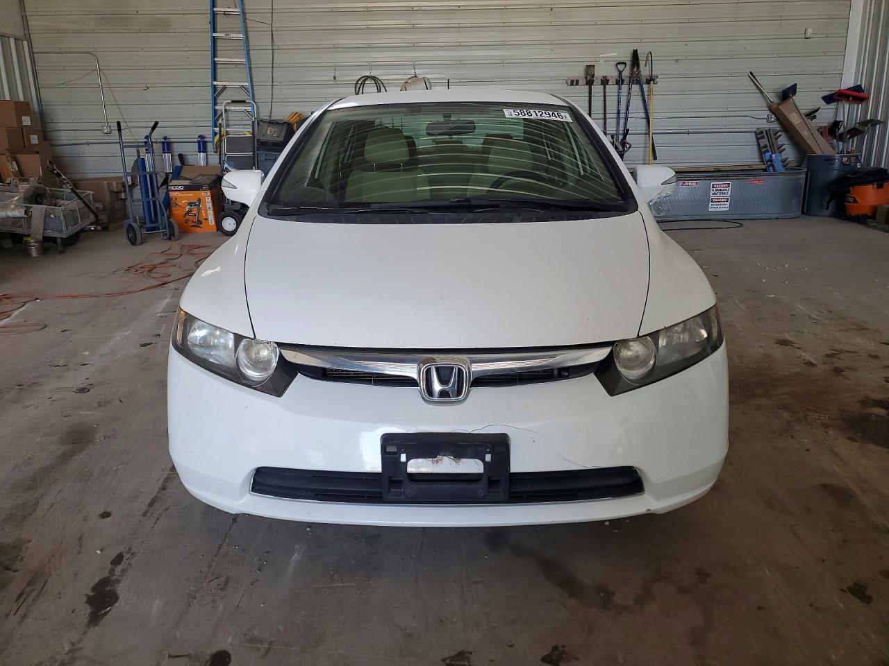 2008 Honda Civic Hybrid White vin: JHMFA36288S021520