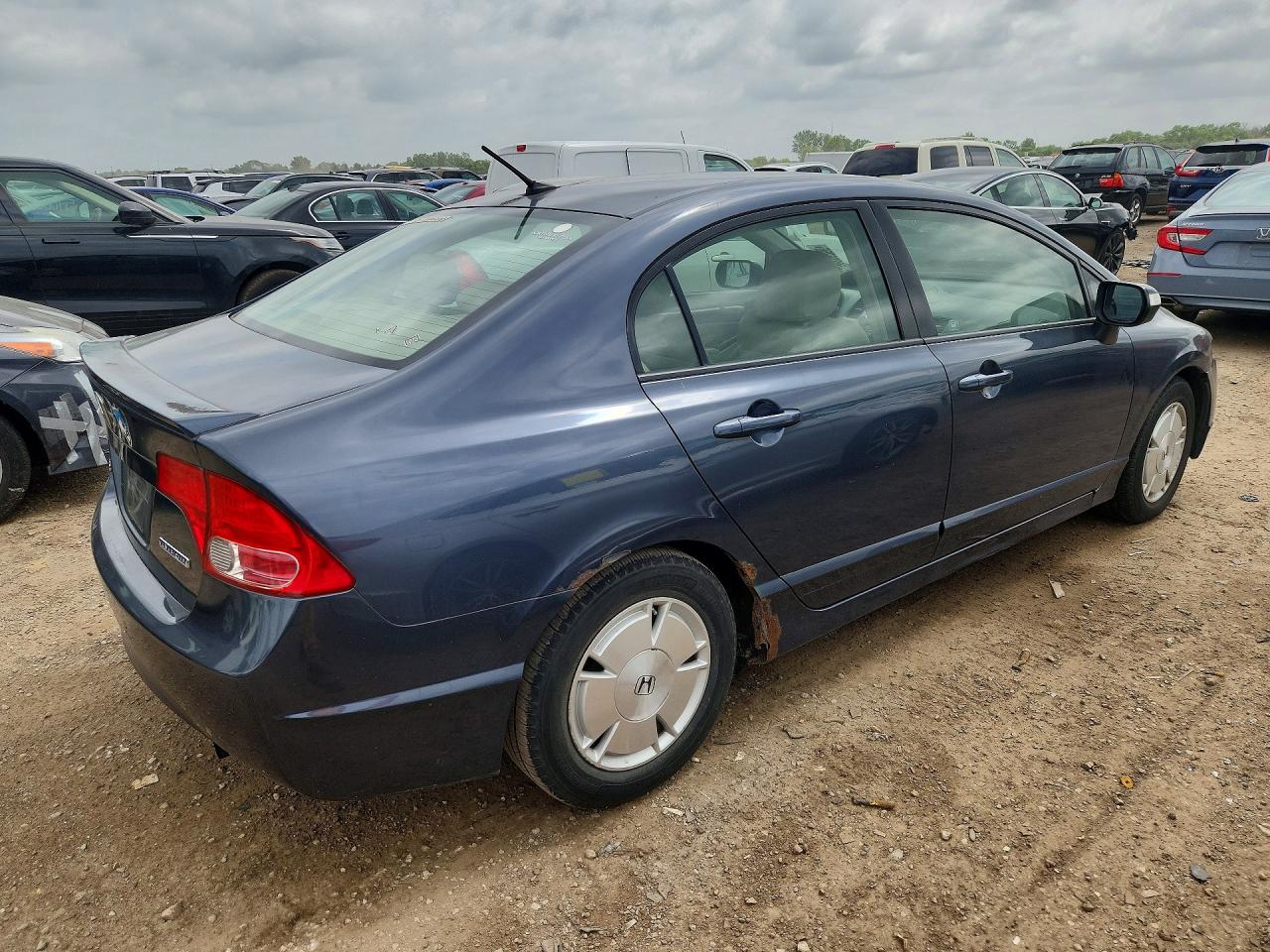 2008 Honda Civic Hybrid Gray vin: JHMFA36288S023980