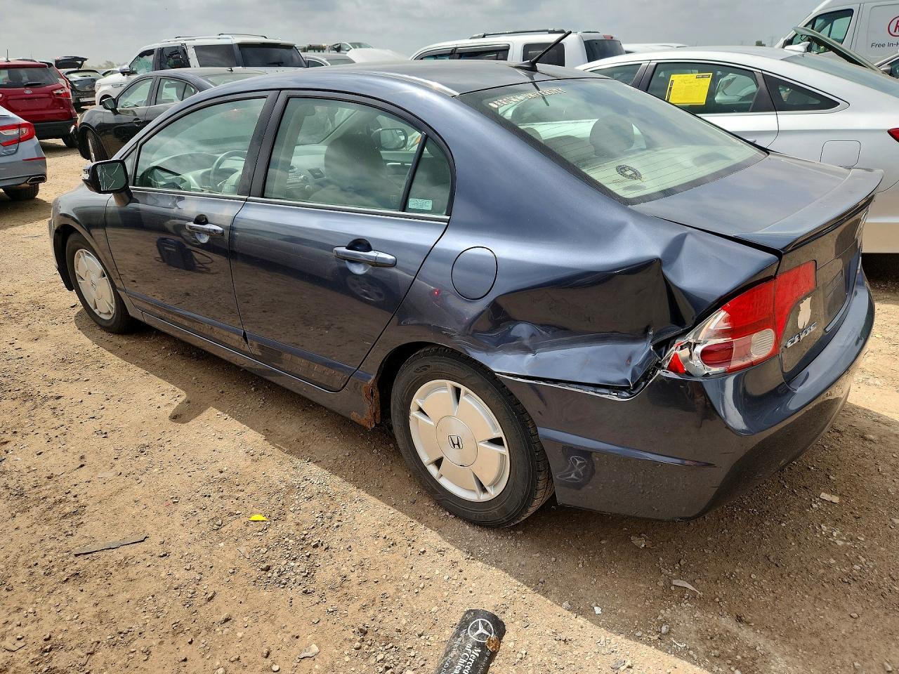 2008 Honda Civic Hybrid Gray vin: JHMFA36288S023980