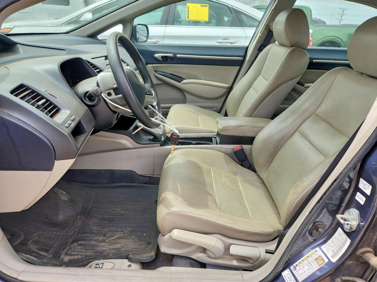 2008 Honda Civic Hybrid Gray vin: JHMFA36288S023980
