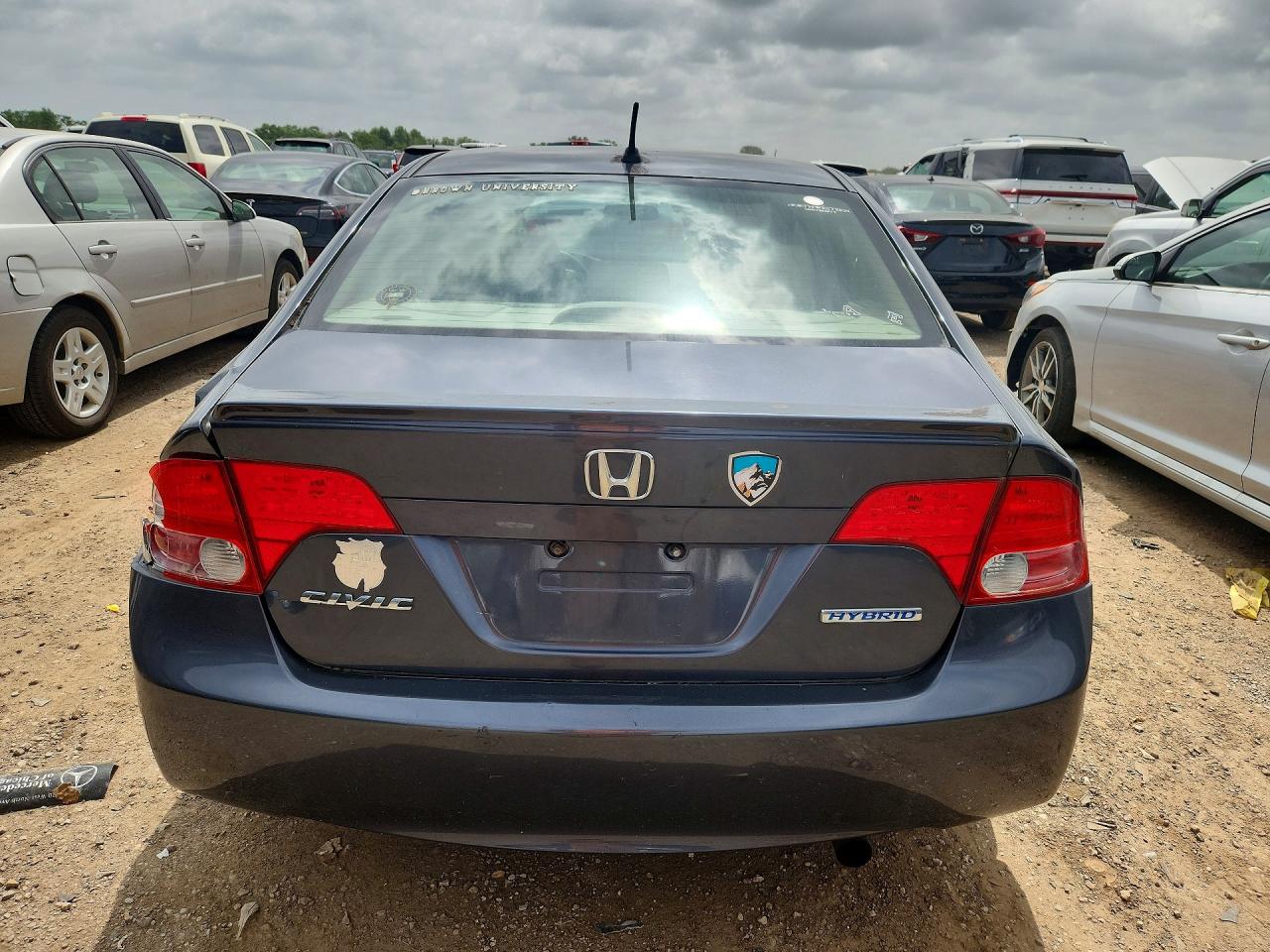 2008 Honda Civic Hybrid Gray vin: JHMFA36288S023980