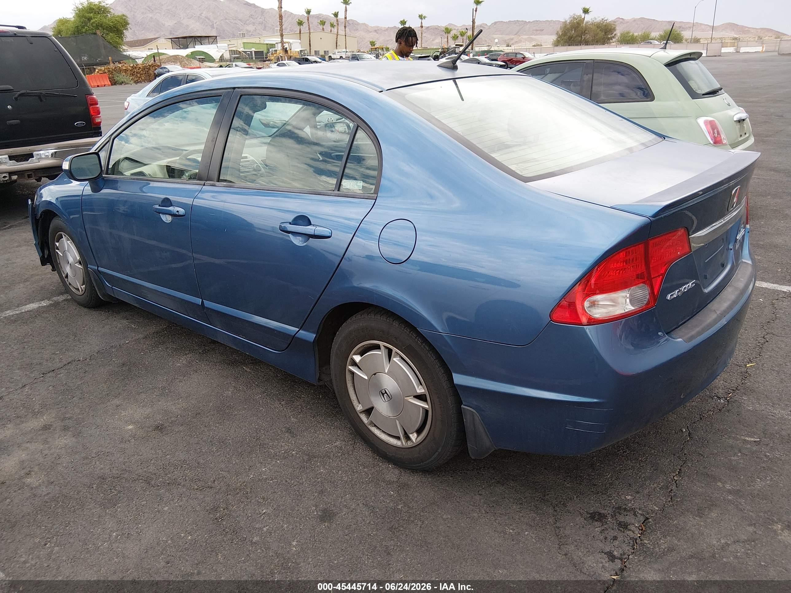 2009 Honda Civic Hybrid Blue vin: JHMFA36289S001222