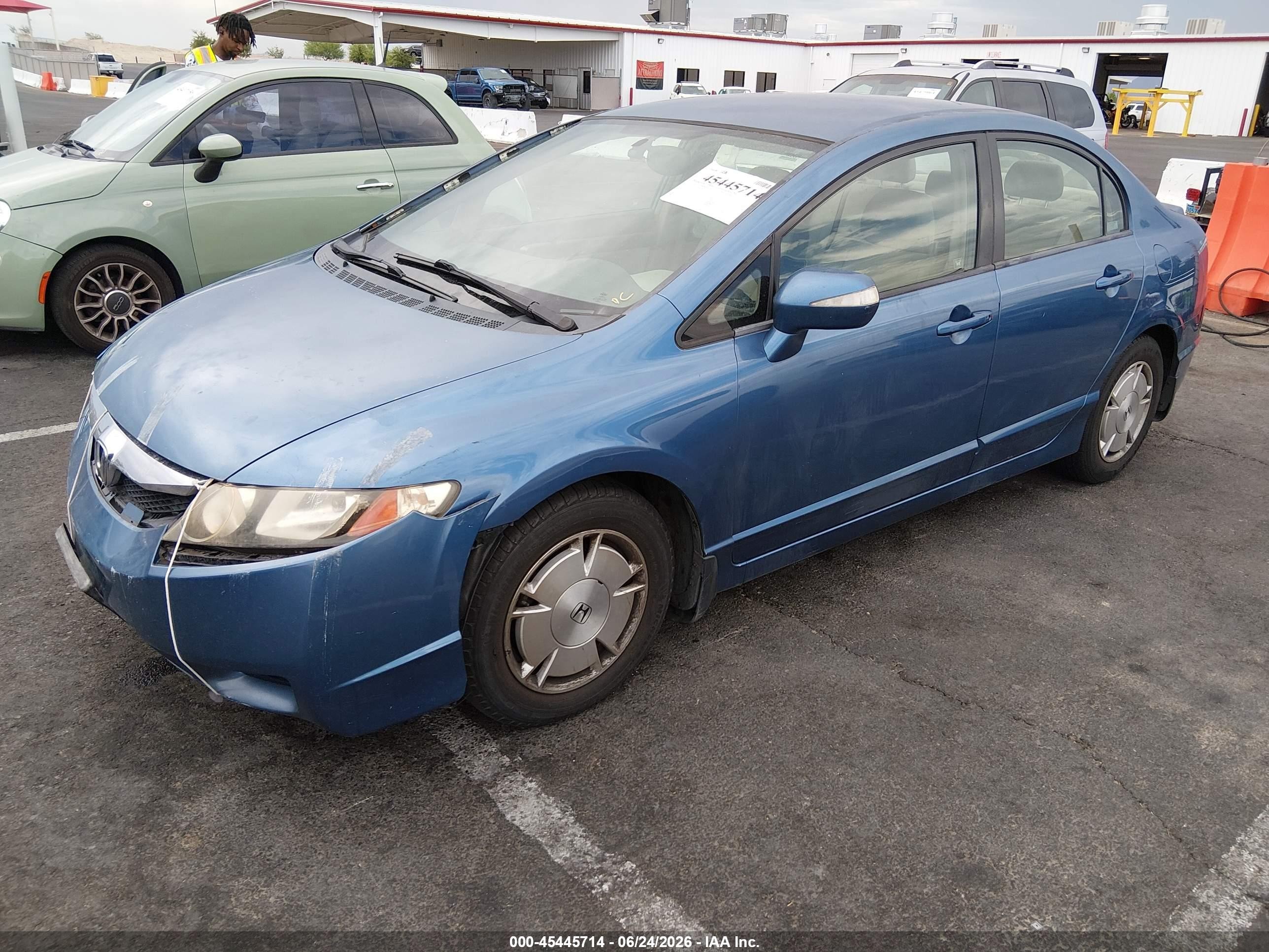 2009 Honda Civic Hybrid Blue vin: JHMFA36289S001222