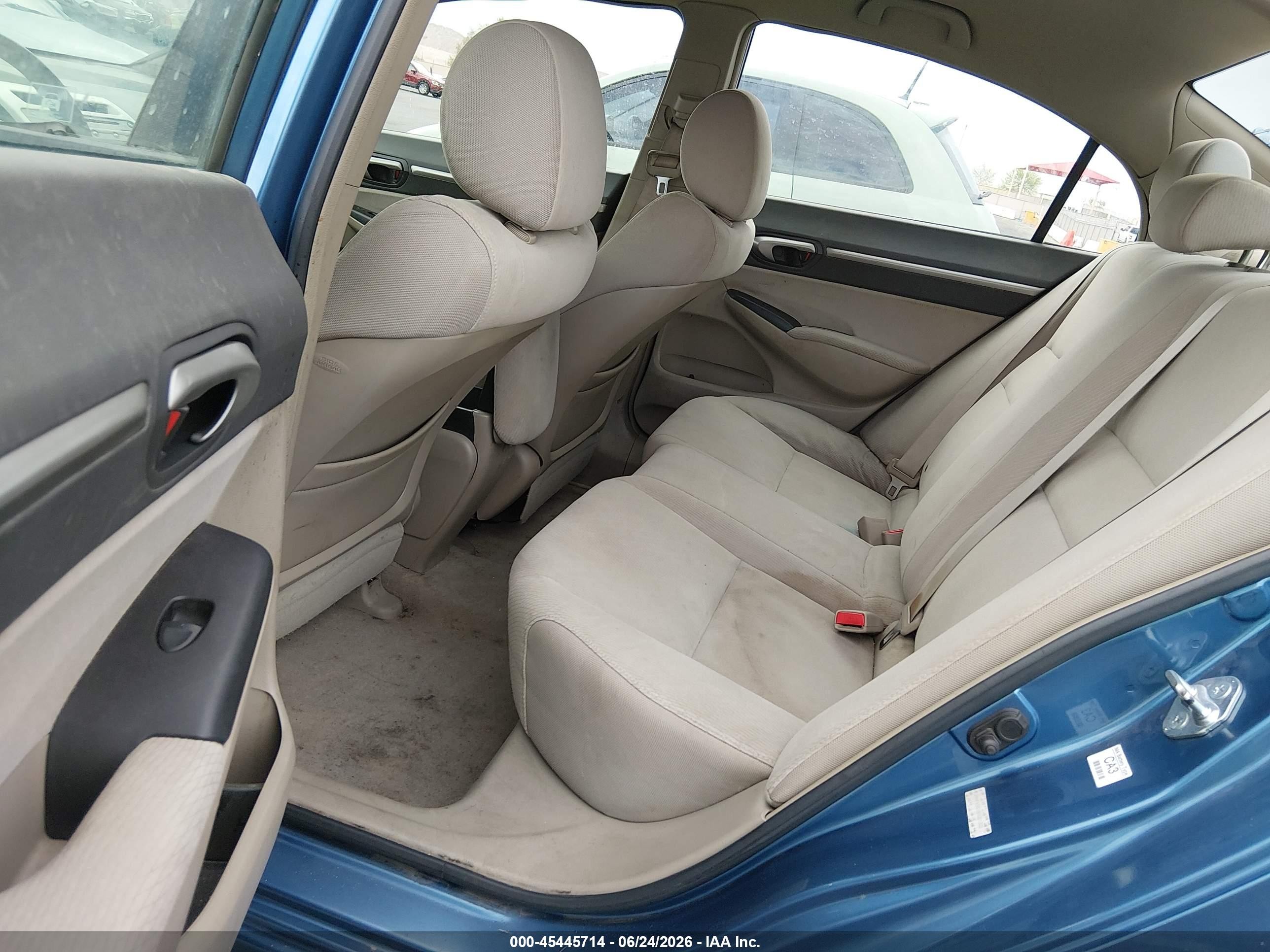 2009 Honda Civic Hybrid Blue vin: JHMFA36289S001222