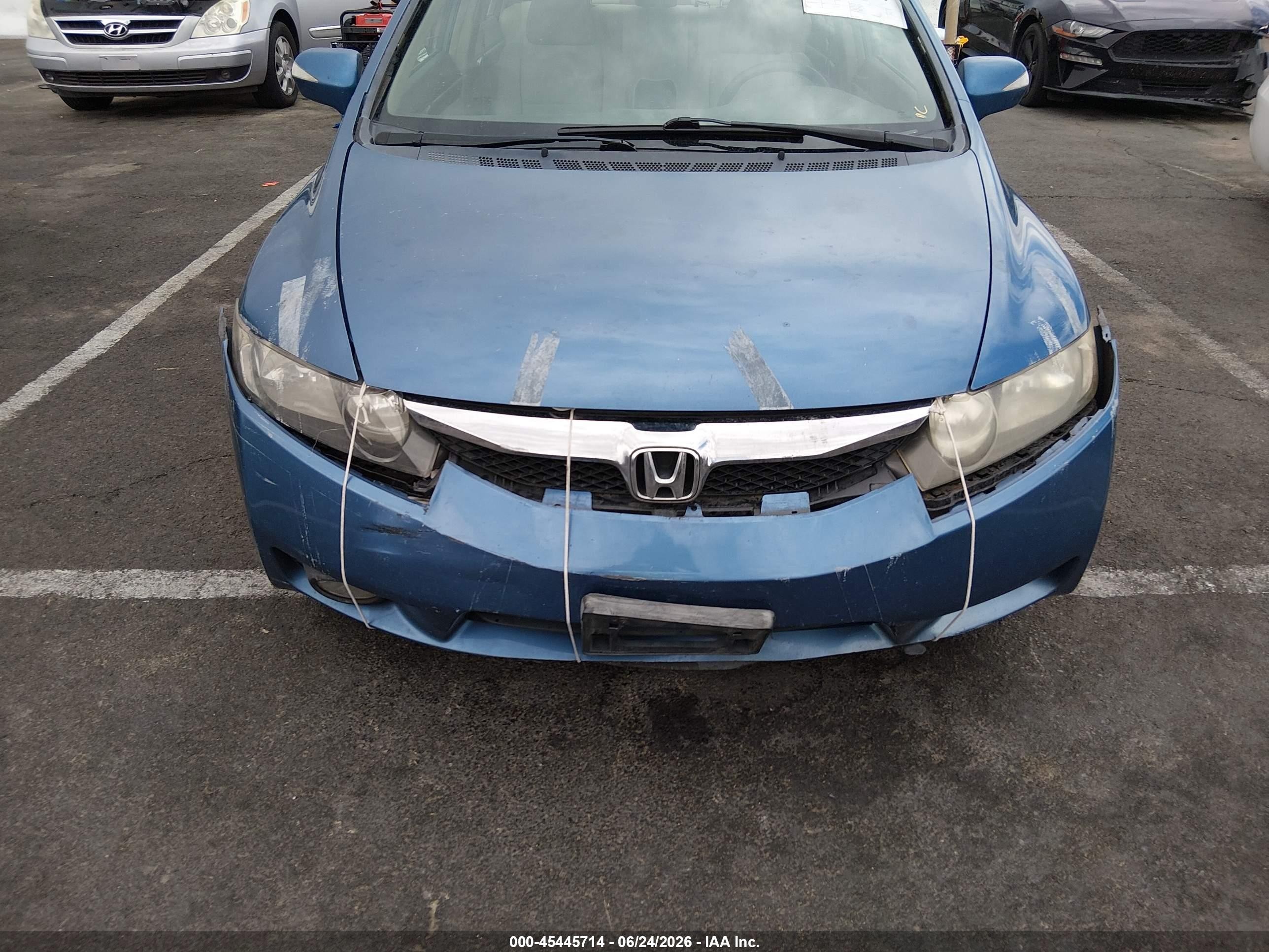 2009 Honda Civic Hybrid Blue vin: JHMFA36289S001222