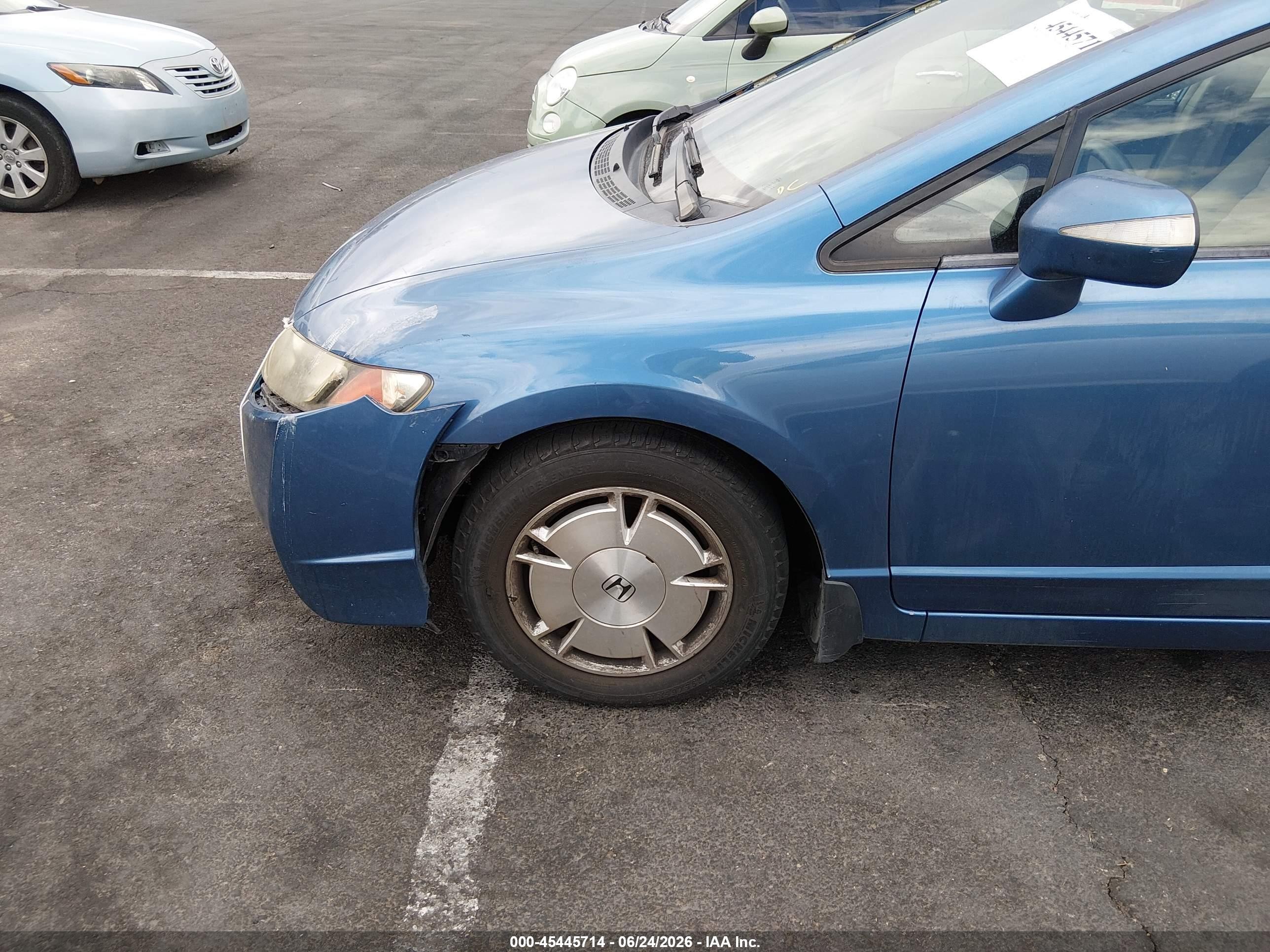 2009 Honda Civic Hybrid Blue vin: JHMFA36289S001222