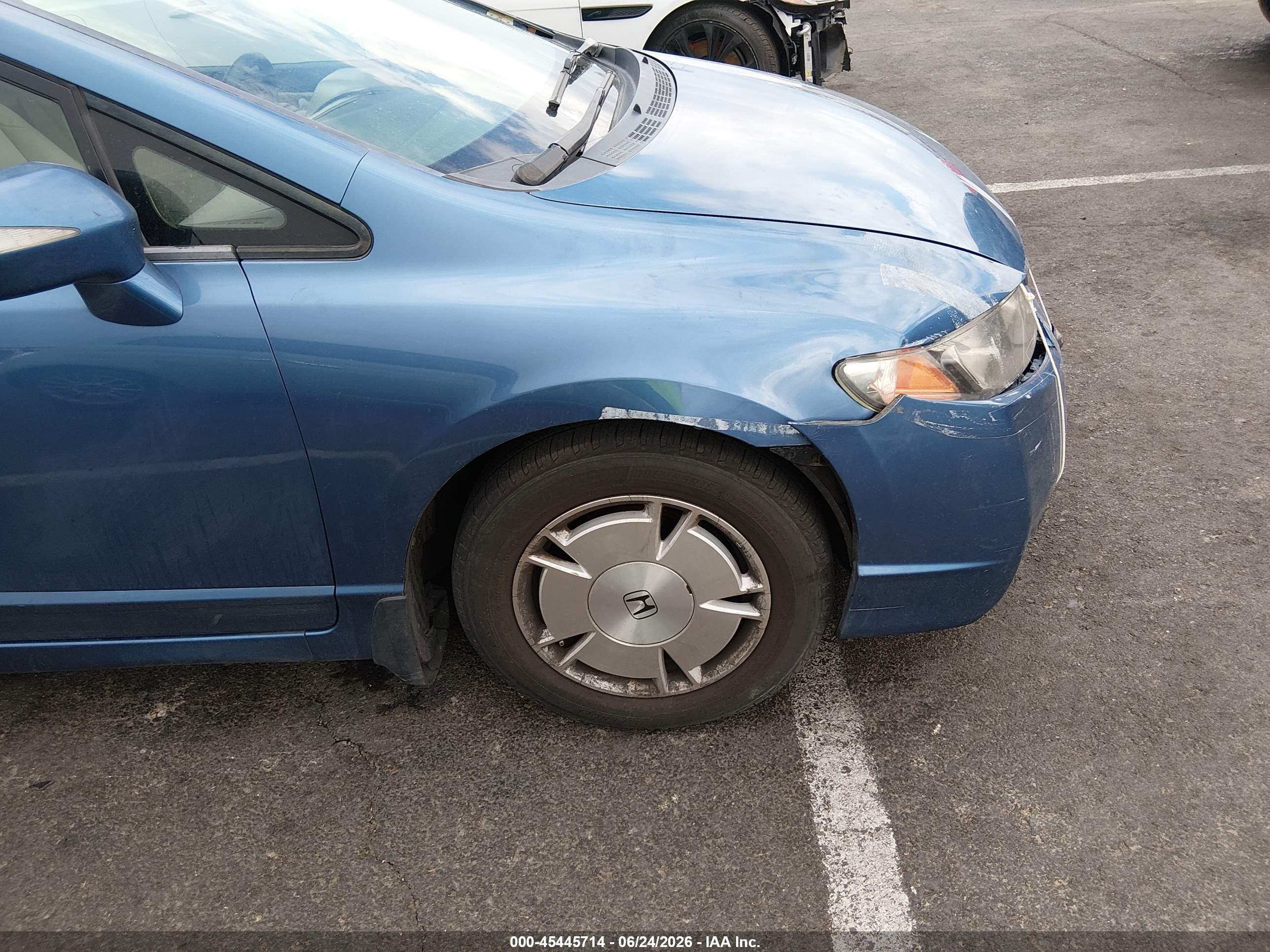 2009 Honda Civic Hybrid Blue vin: JHMFA36289S001222