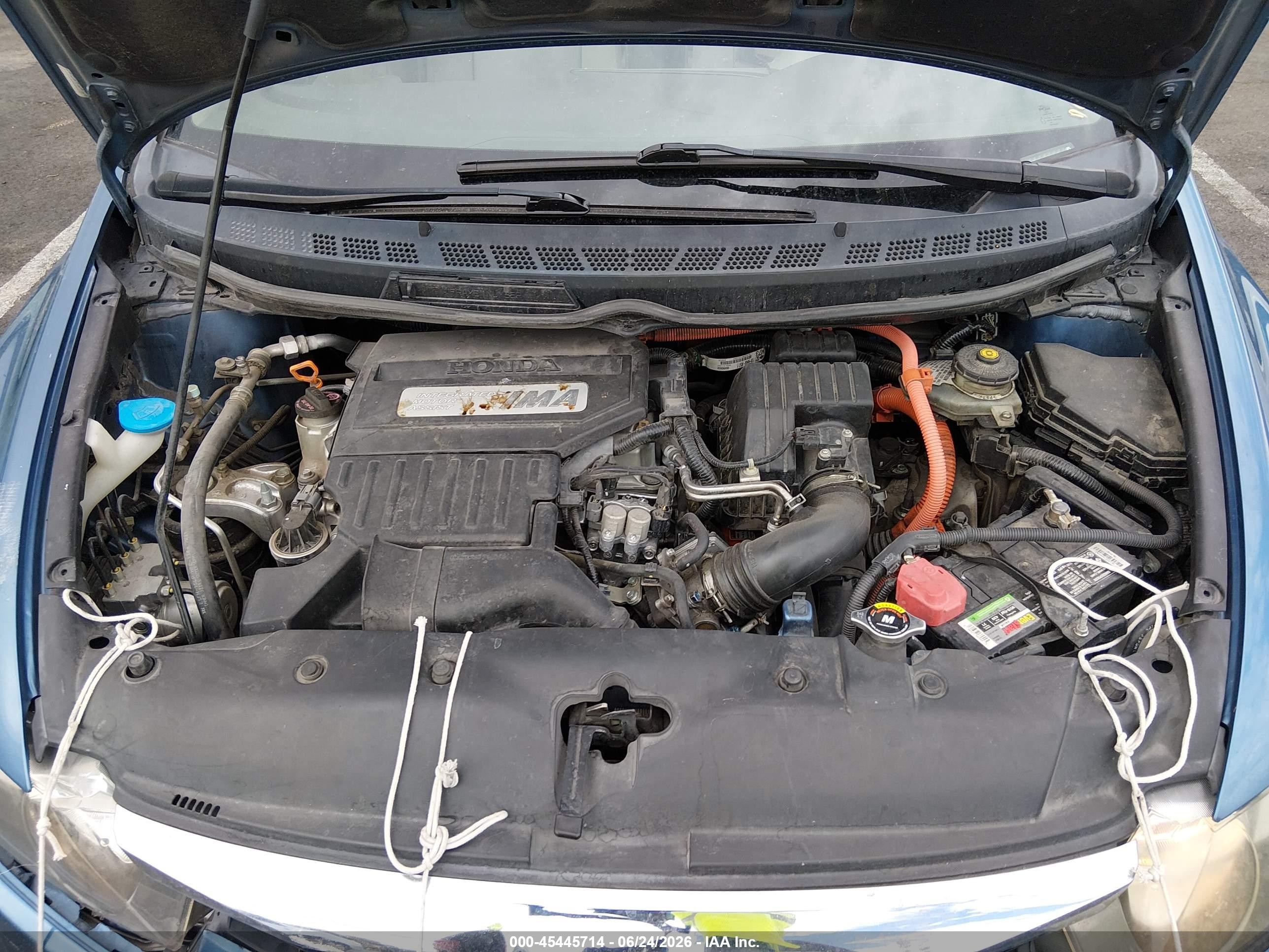 2009 Honda Civic Hybrid Blue vin: JHMFA36289S001222