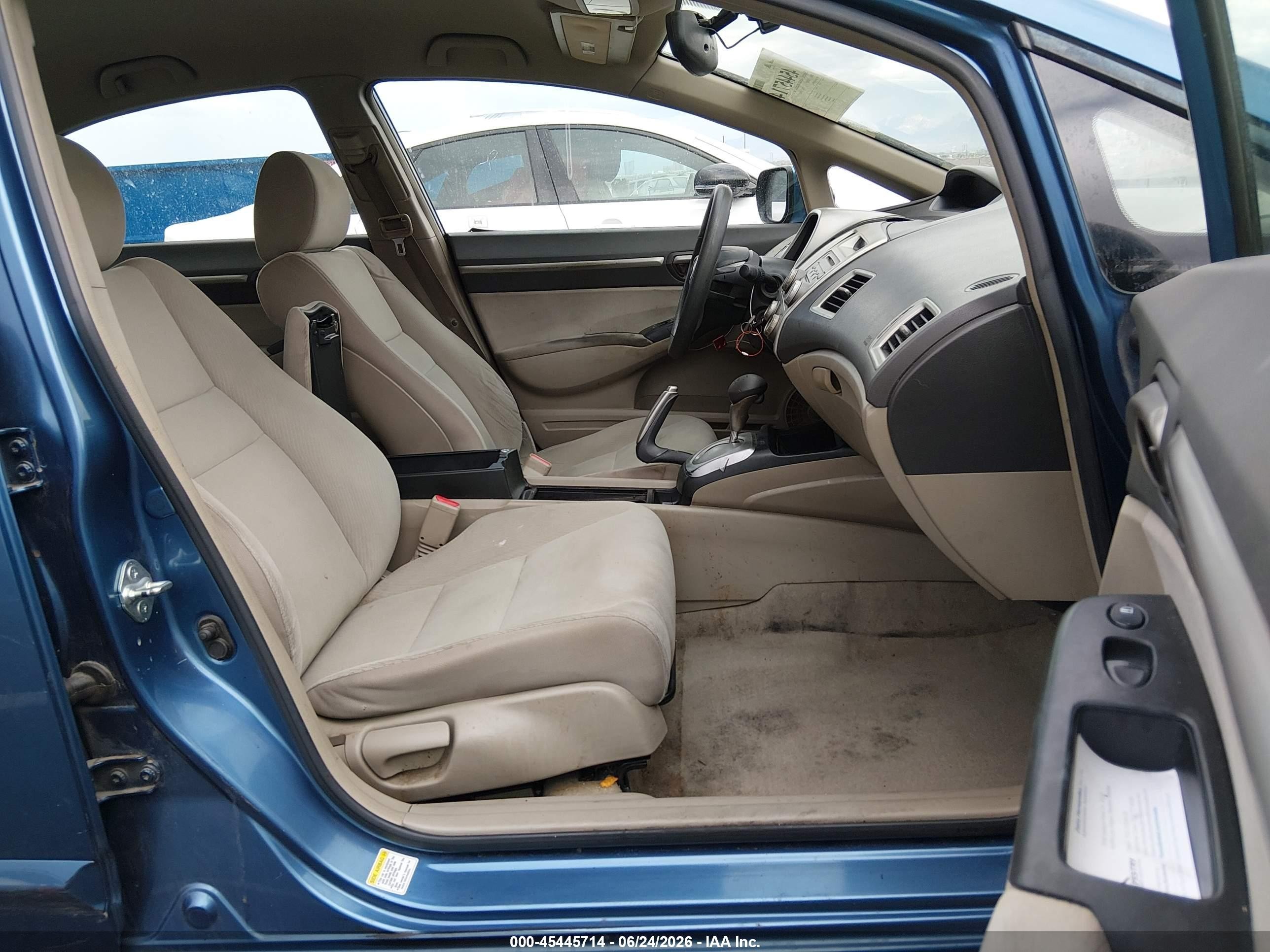 2009 Honda Civic Hybrid Blue vin: JHMFA36289S001222