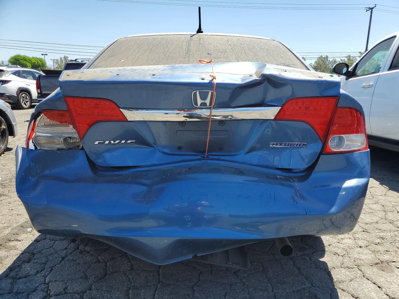 2009 Honda Civic Hybrid Blue vin: JHMFA36289S004587