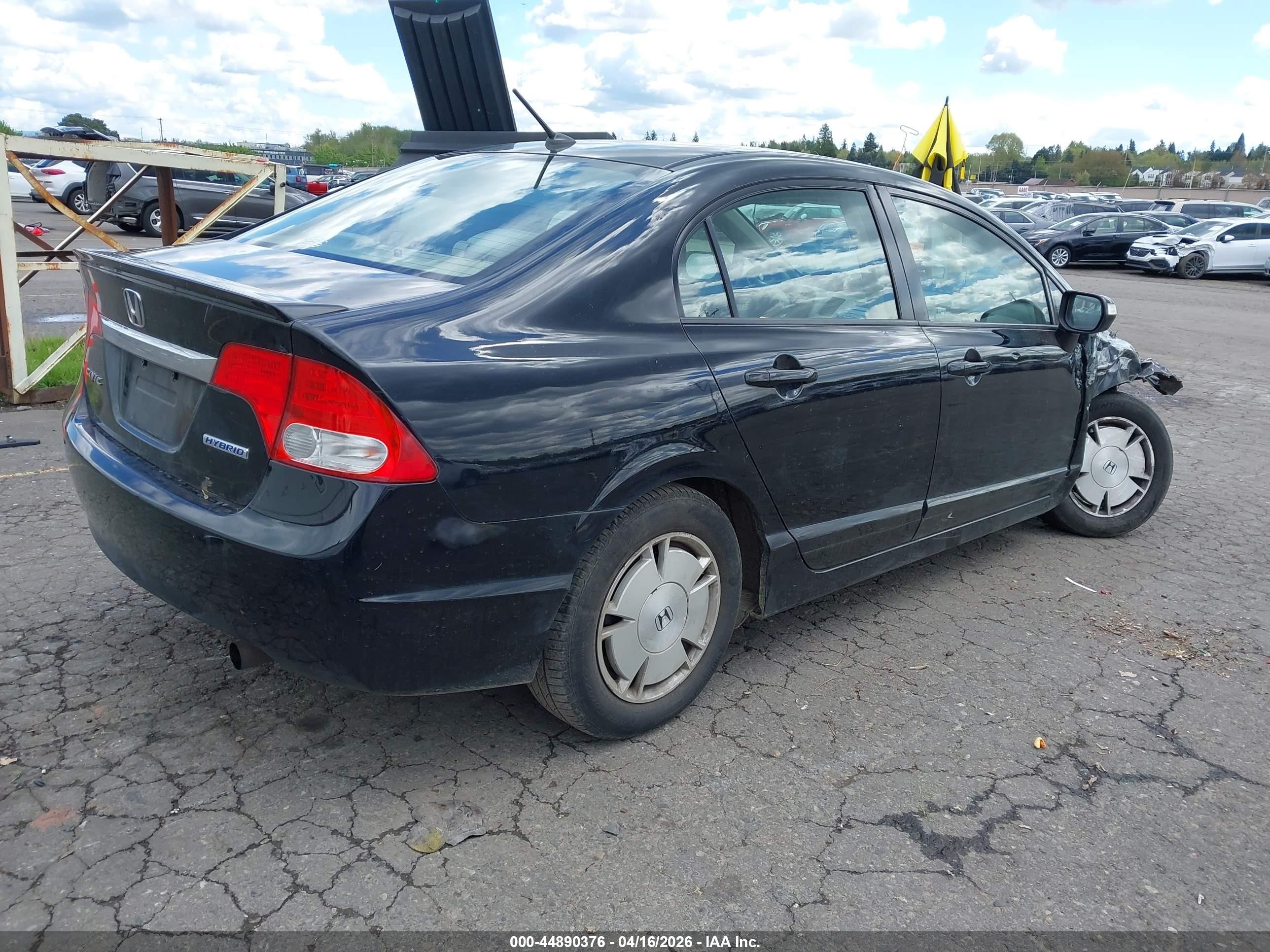 2009 Honda Civic Hybrid   Black vin: JHMFA36289S005352