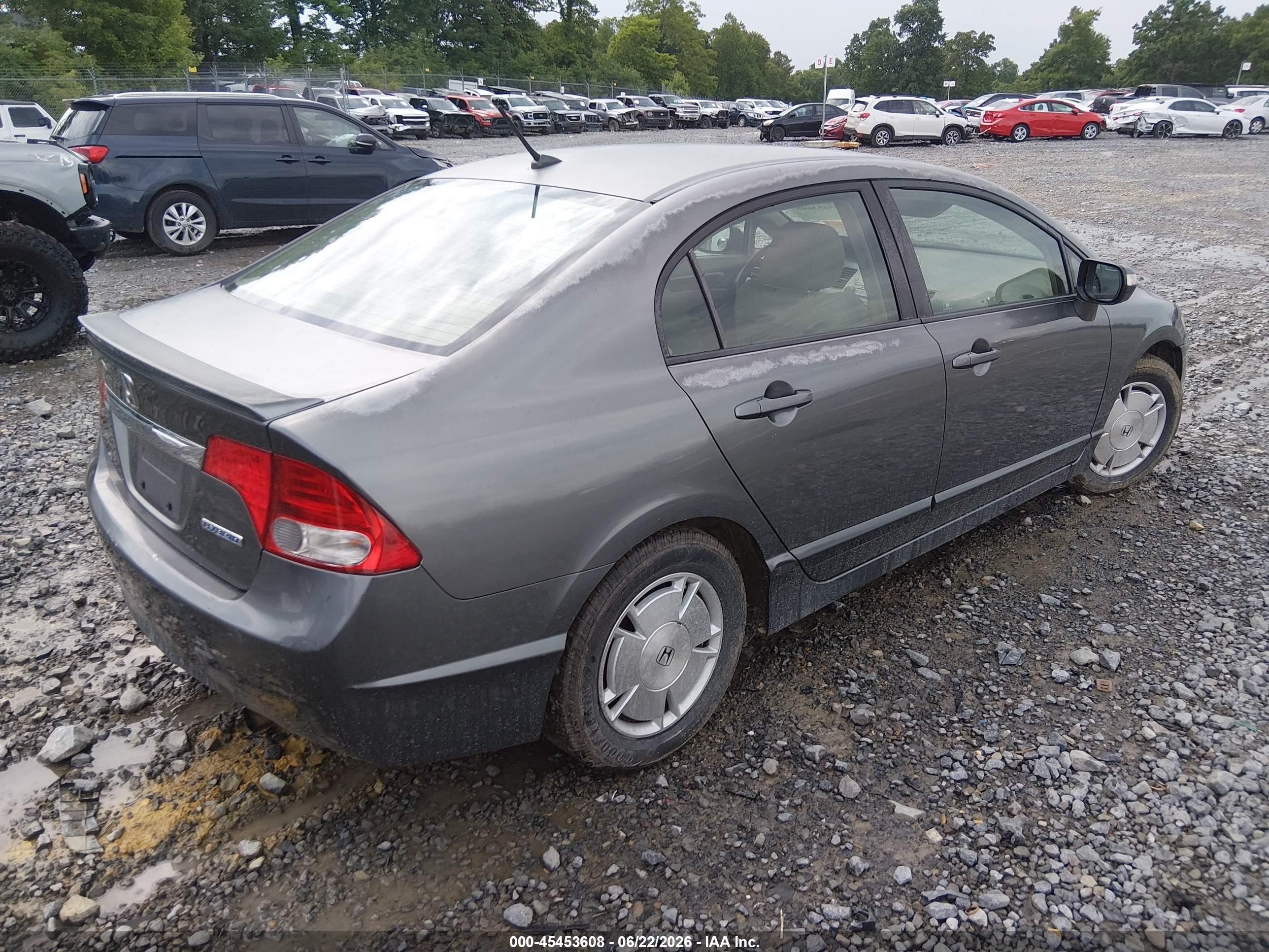 2009 Honda Civic Hybrid   Gray vin: JHMFA36289S005819