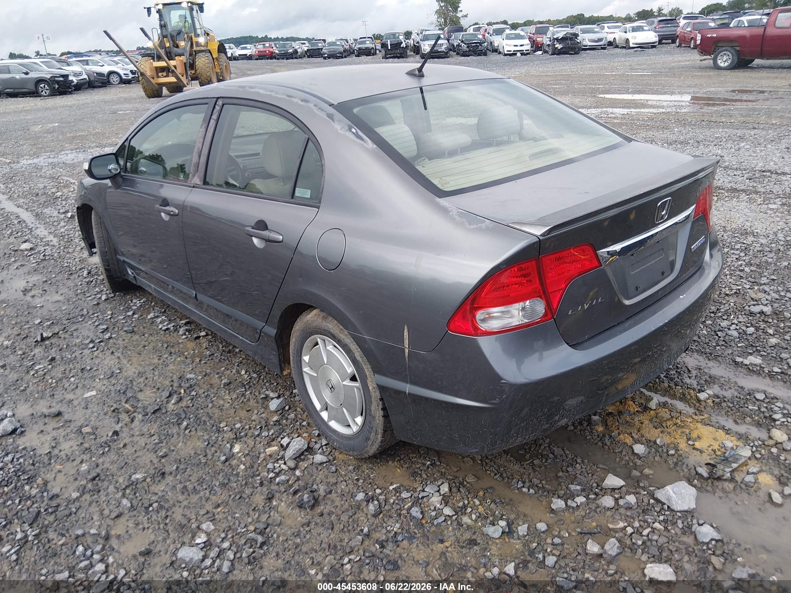 2009 Honda Civic Hybrid   Gray vin: JHMFA36289S005819