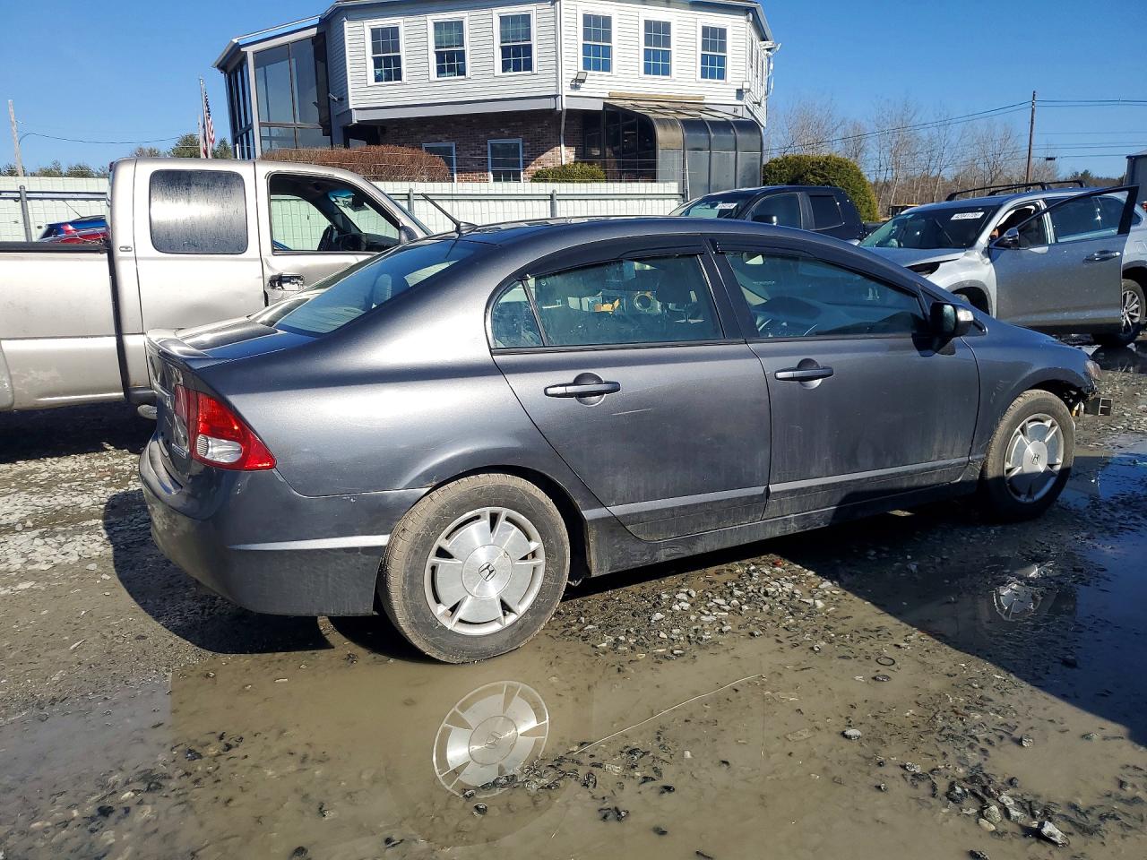 2009 Honda Civic Hybrid Gray vin: JHMFA36289S016528