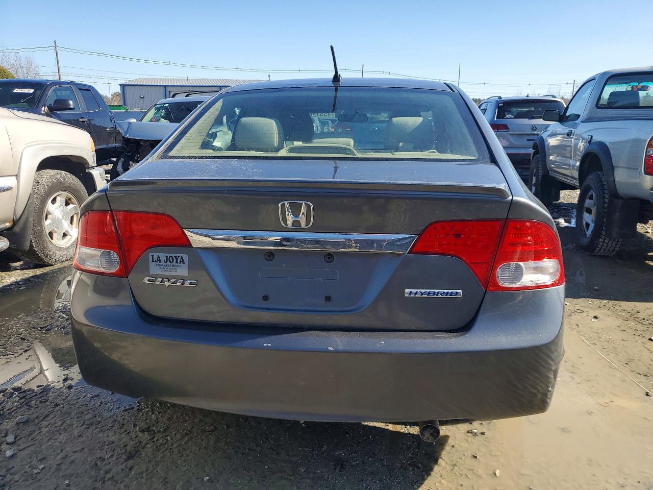 2009 Honda Civic Hybrid Gray vin: JHMFA36289S016528