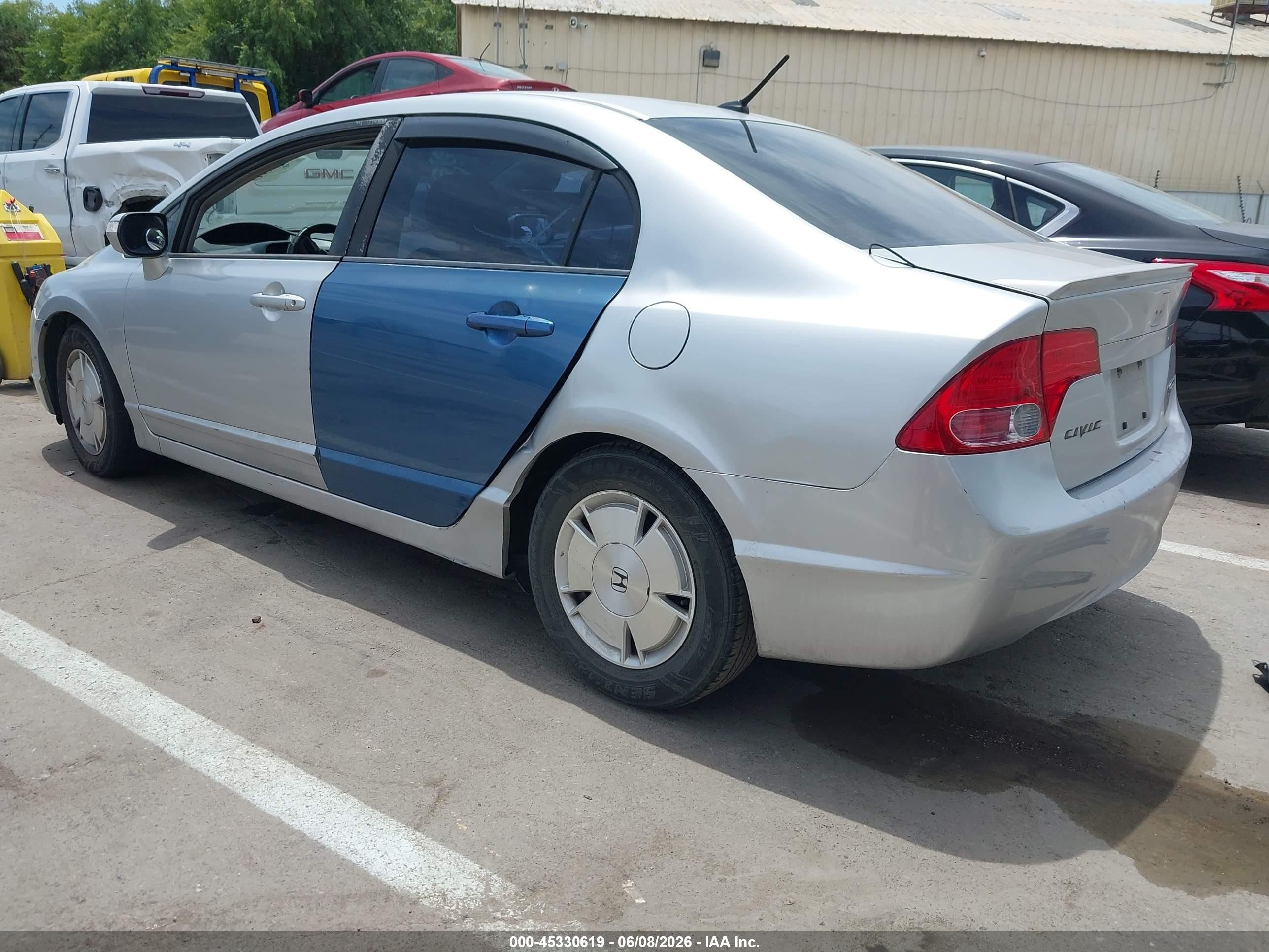 2006 Honda Civic Hybrid   Silver vin: JHMFA36296S019790