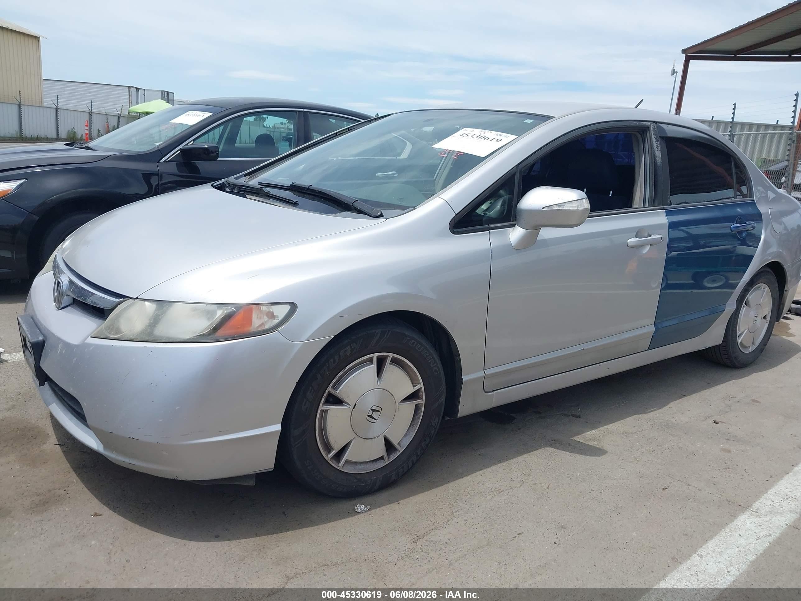 2006 Honda Civic Hybrid   Silver vin: JHMFA36296S019790