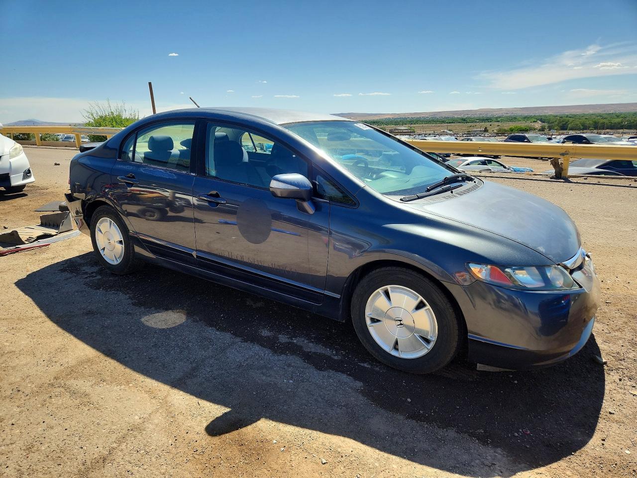 2007 Honda Civic Hybrid Gray vin: JHMFA36297S002523