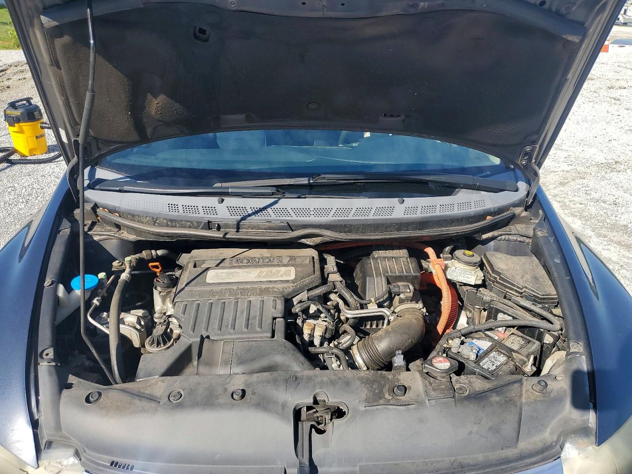 2007 Honda Civic Hybrid Gray vin: JHMFA36297S011075