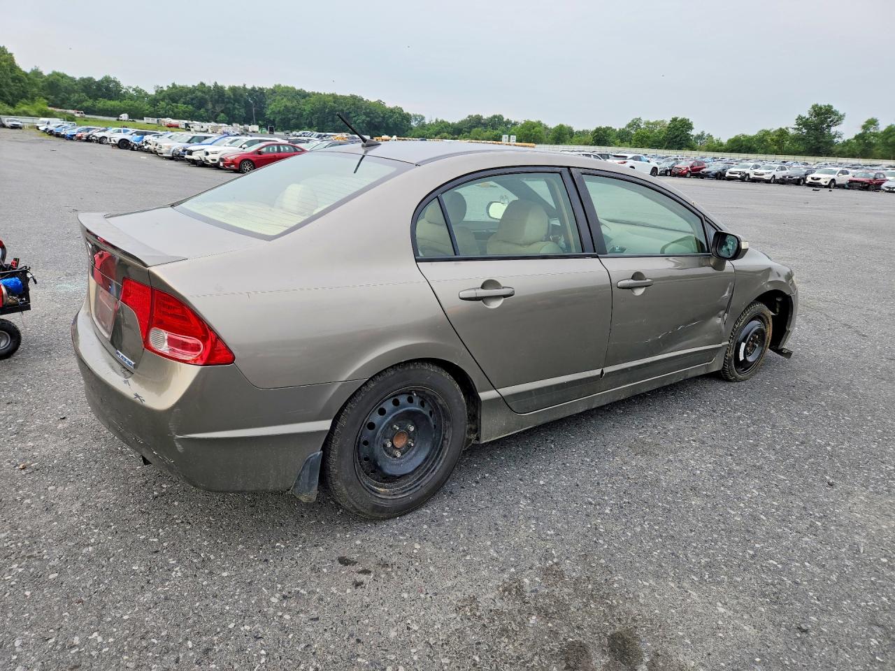 2007 Honda Civic Hybrid Желто-коричневый vin: JHMFA36297S014879