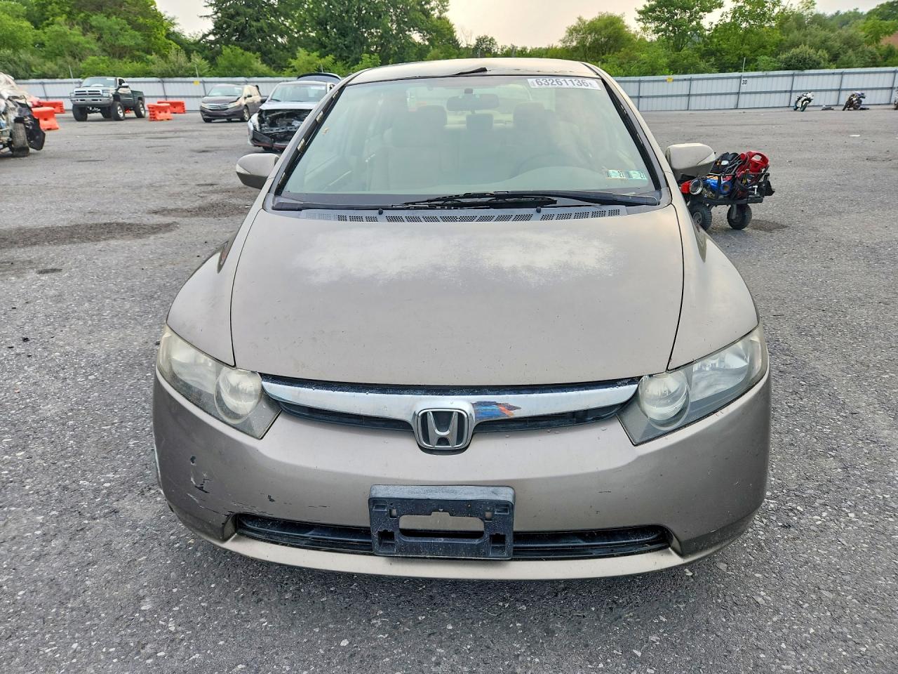 2007 Honda Civic Hybrid Желто-коричневый vin: JHMFA36297S014879