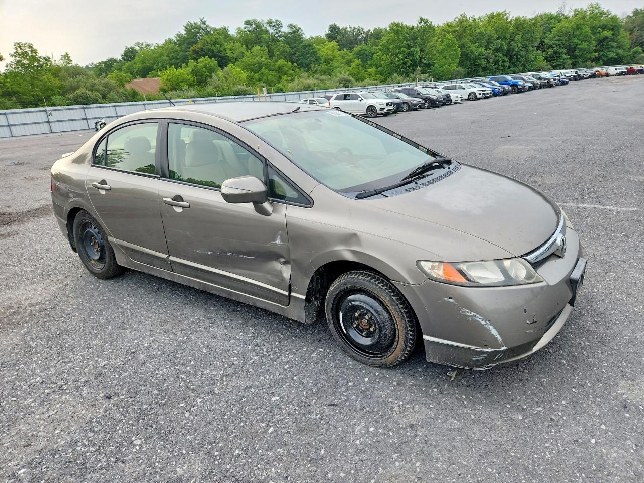 2007 Honda Civic Hybrid Желто-коричневый vin: JHMFA36297S014879