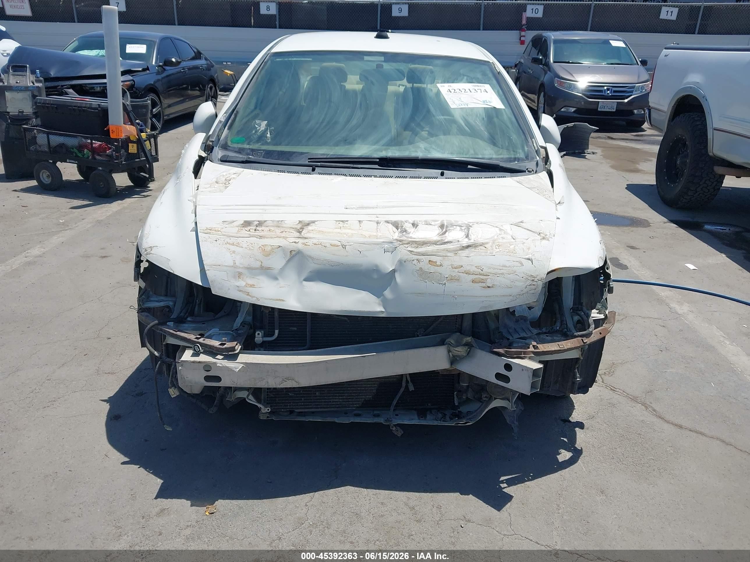2007 Honda Civic Hybrid   White vin: JHMFA36297S017183