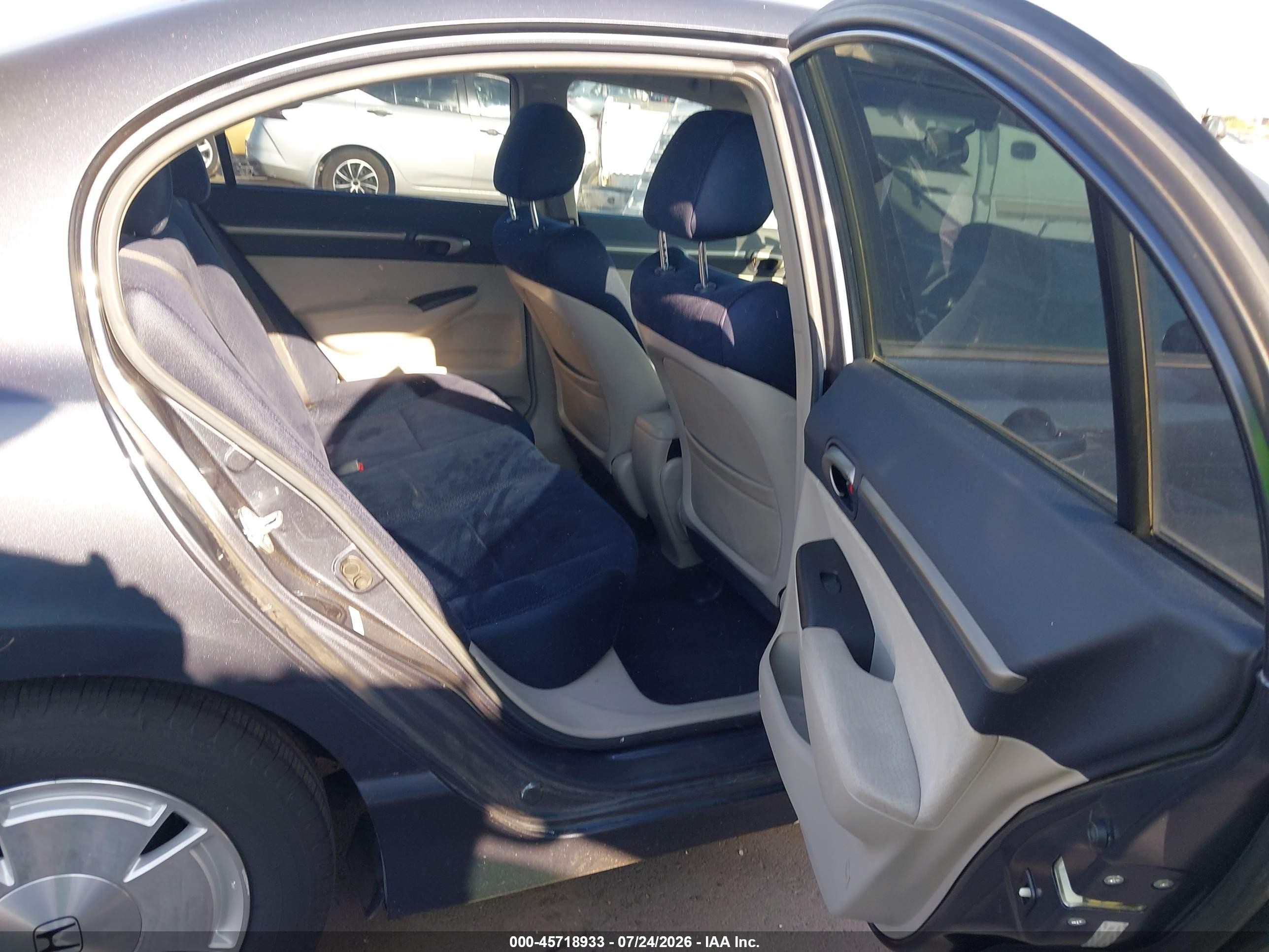 2007 Honda Civic Hybrid   Gray vin: JHMFA36297S017801