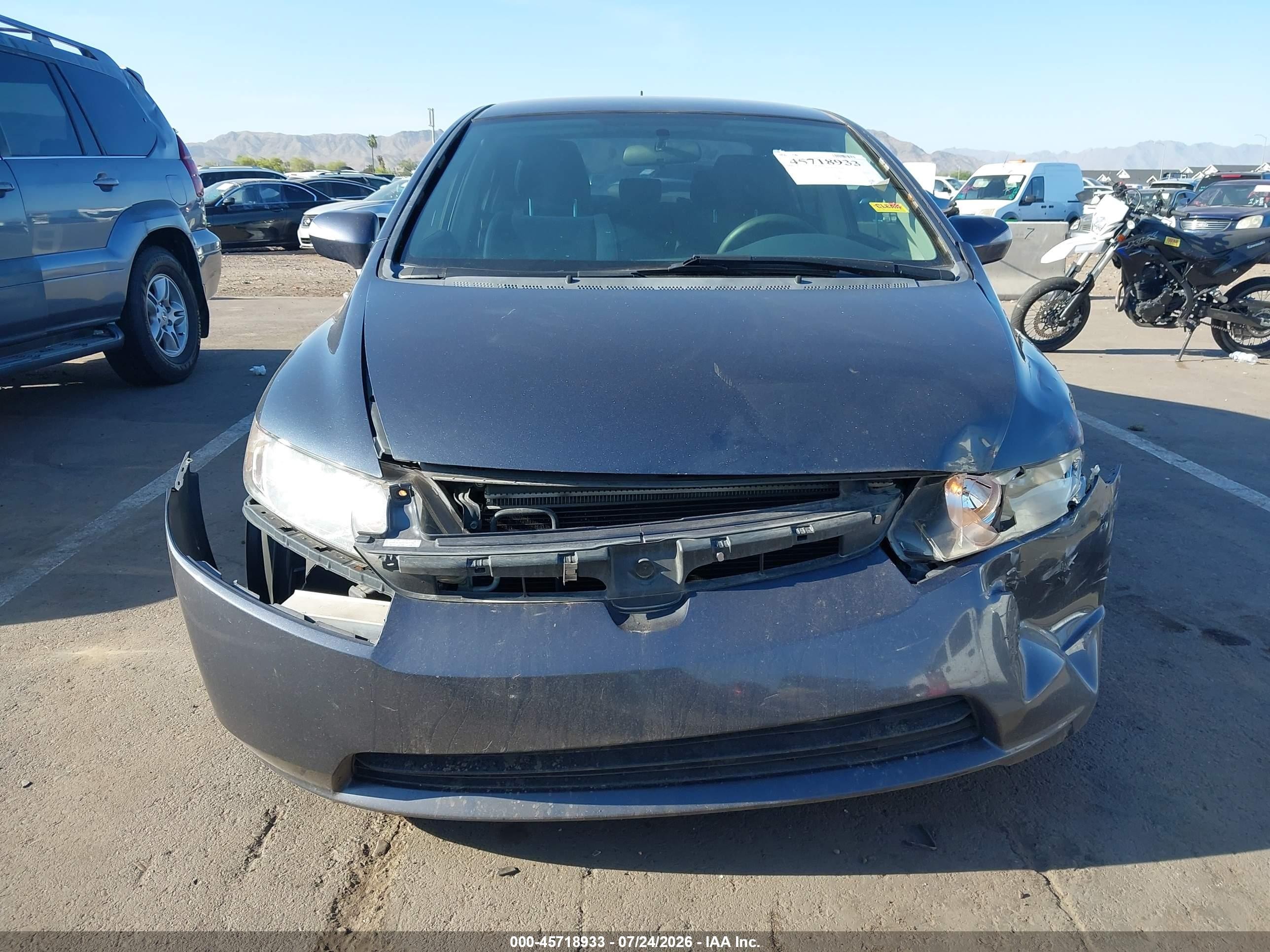2007 Honda Civic Hybrid   Gray vin: JHMFA36297S017801